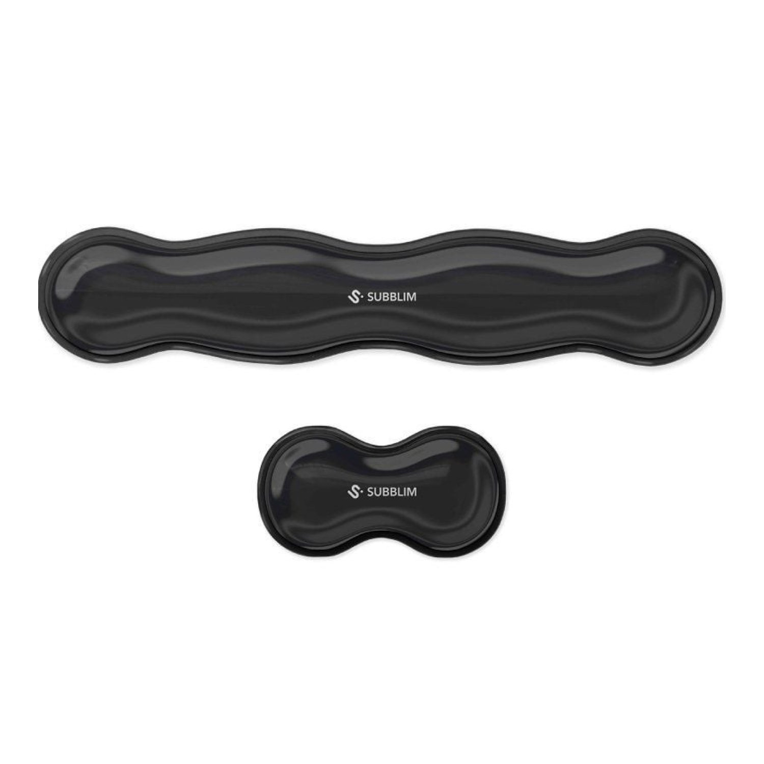 Subblim Ergo Crystal Flex · Pack de 2 Reposamuñecas · Ergonómicos · Gel