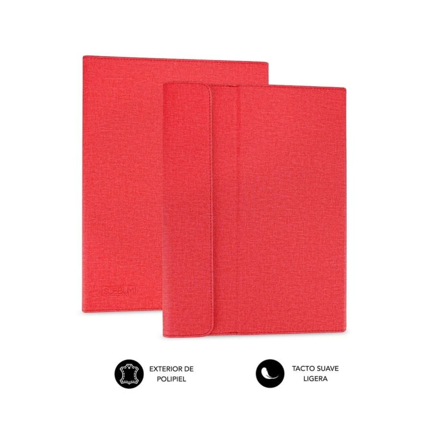Subblim Clever Stand · Funda Tablet 9,6"-11" · Roja