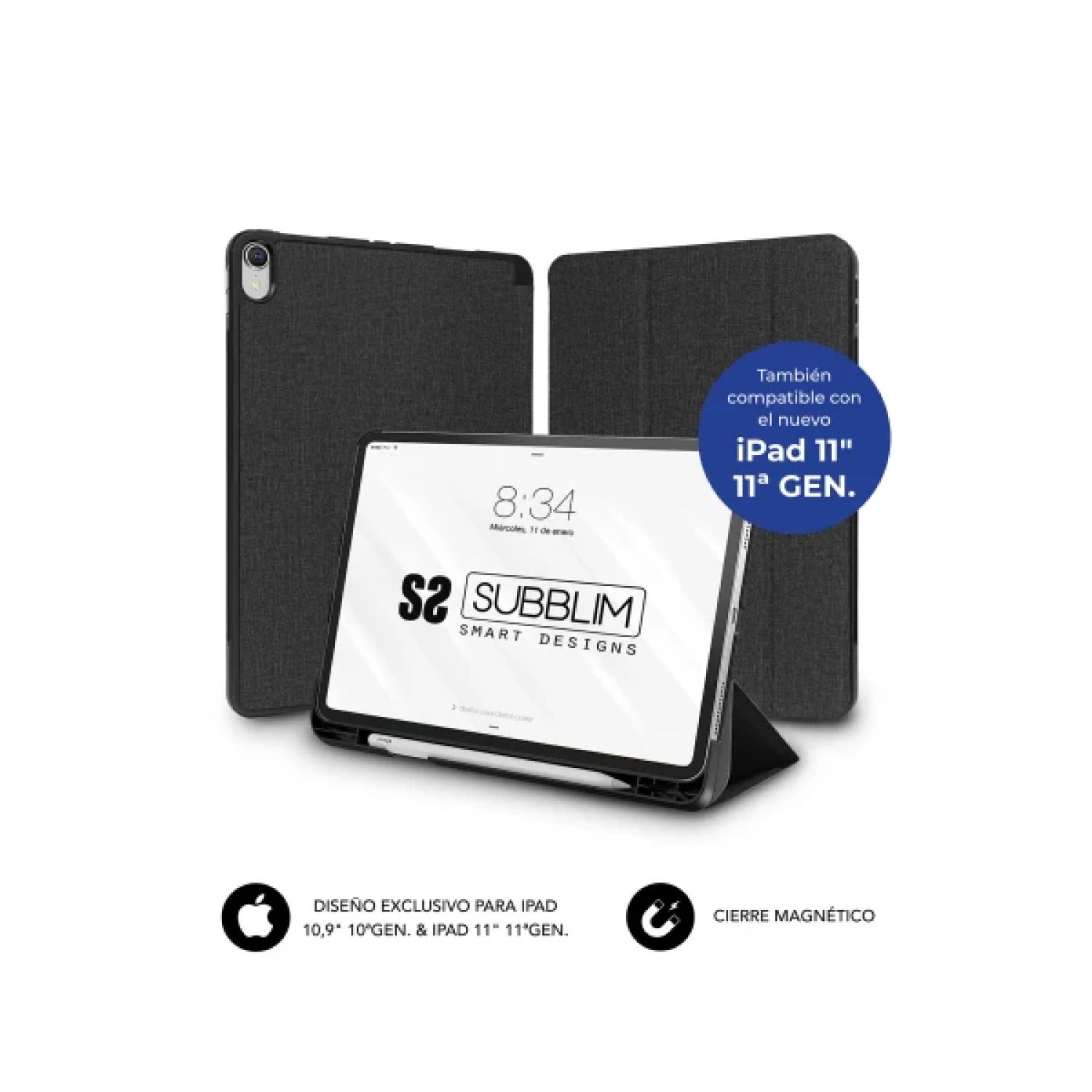 Subblim Shock Case · iPad 10ª Generación 10,9" · Funda Protectora · Negra