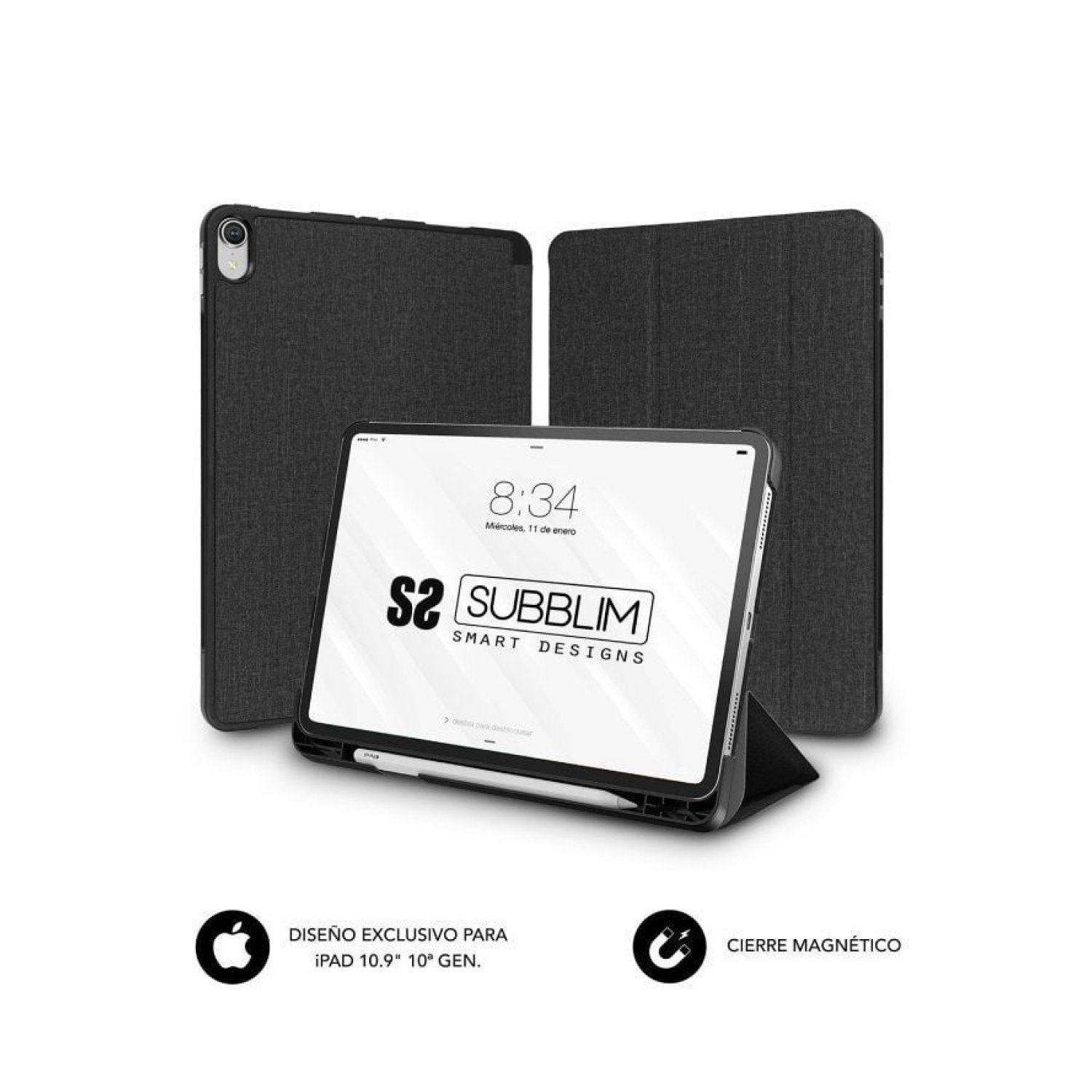 Subblim Shock Case · iPad 10ª Generación 10,9" · Funda Protectora · Negra