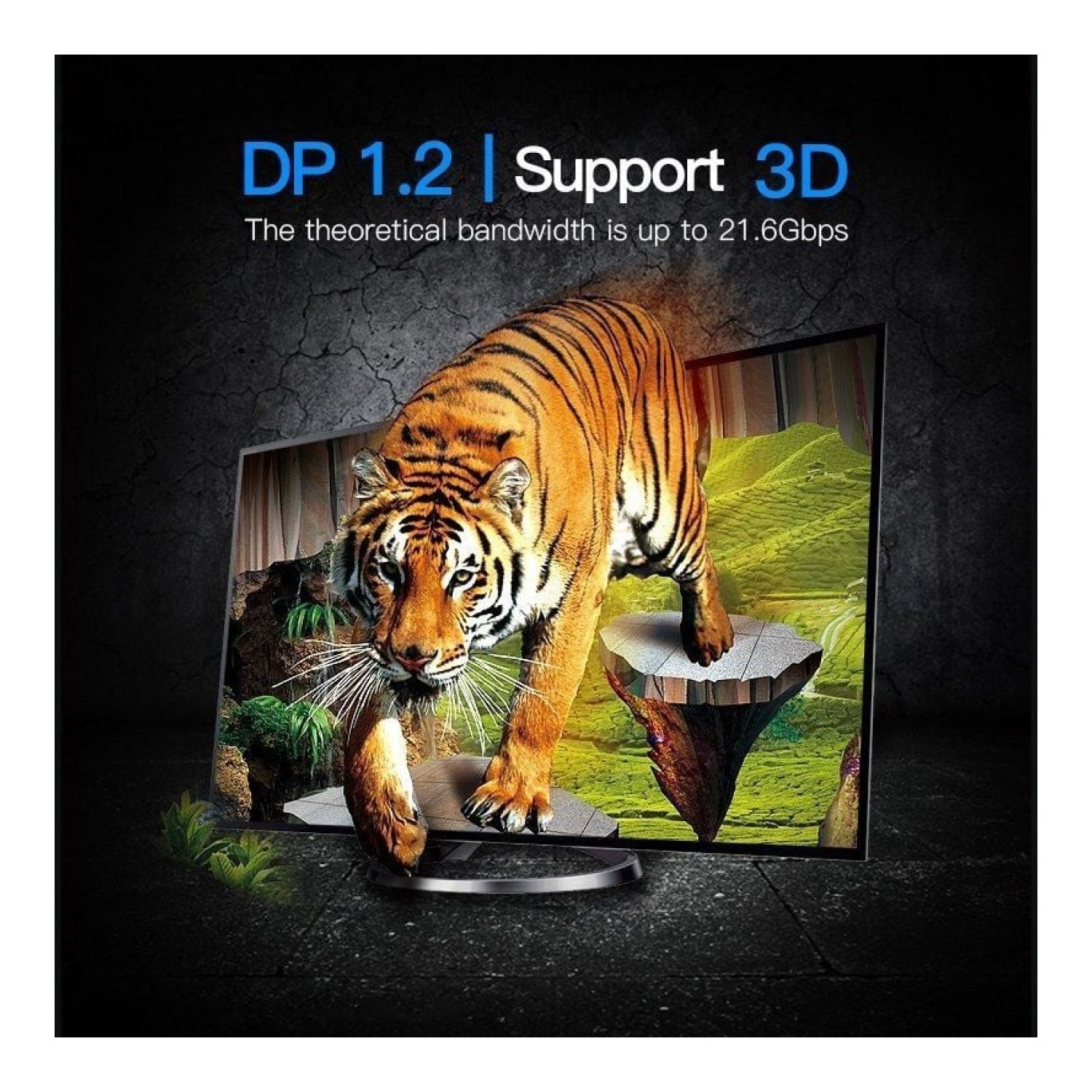 Vention Cable Mini DisplayPort a DisplayPort · 3m · Negro