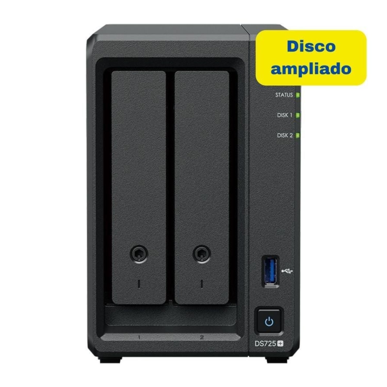 Synology DiskStation DS725+ · NAS 2 Bahías · 4GB DDR4 · 8TB · Torre