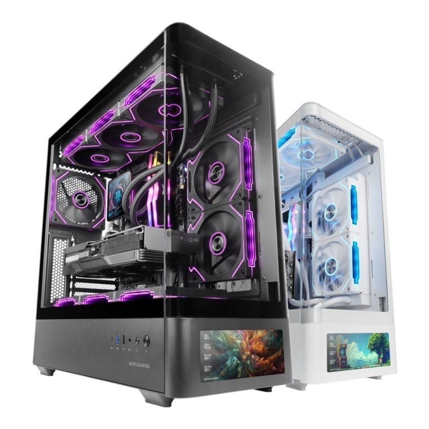 Caja Gaming Semitorre Mars Gaming MC-LCDPRO