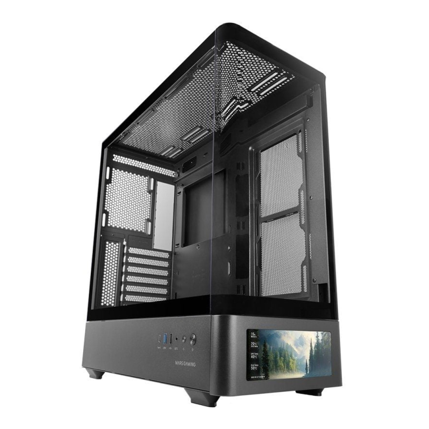 Caja Gaming Semitorre Mars Gaming MC-LCDPRO