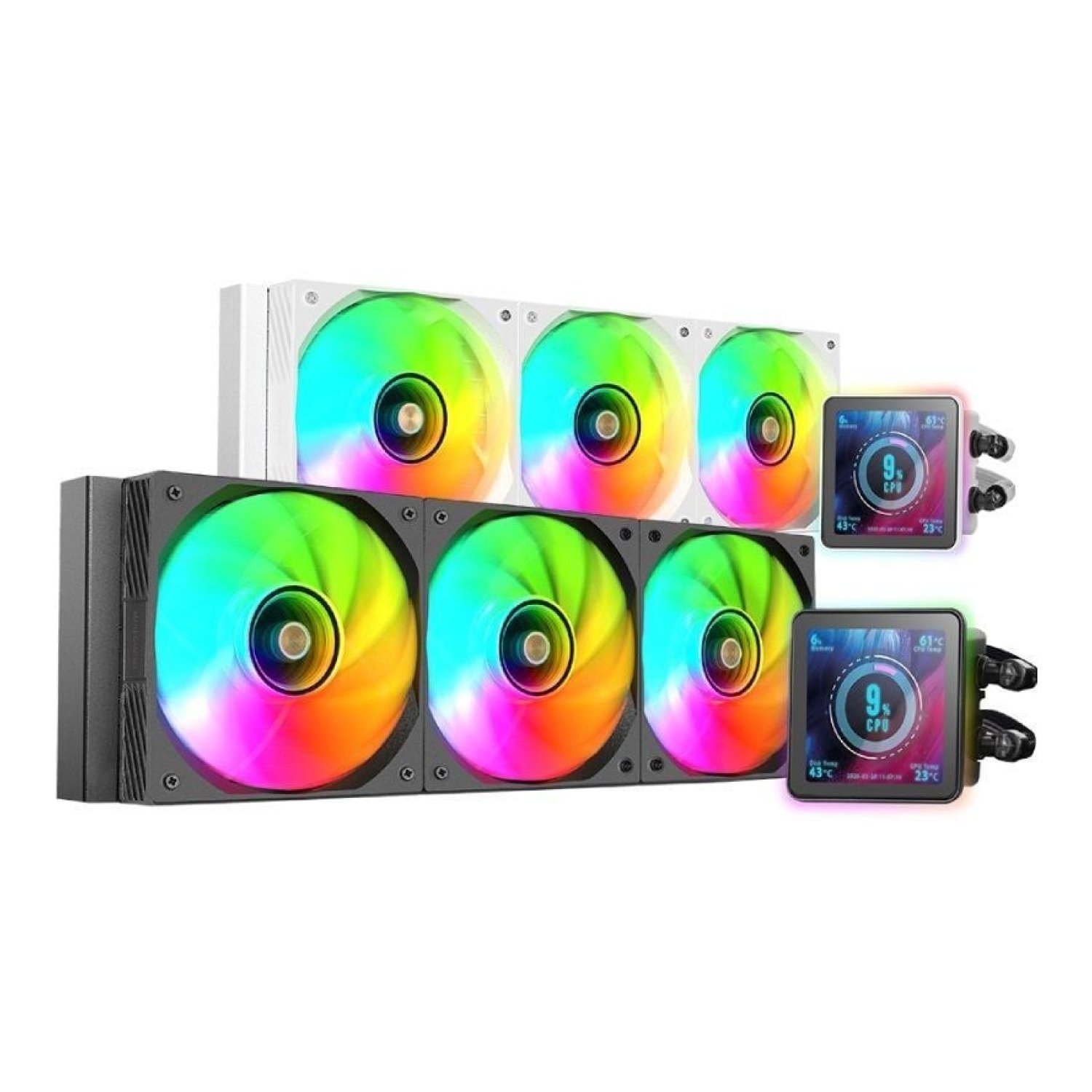 Mars Gaming ML Vision Pro 360 · Refrigeración Líquida AIO · 3 Ventiladores 120mm · Negro
