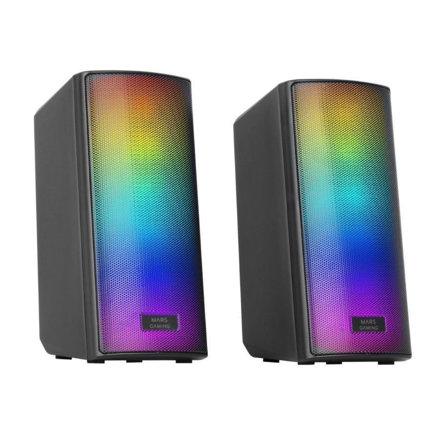 Mars Gaming MSRGB2 · Altavoces Bluetooth 2.0 · 15W · Negros