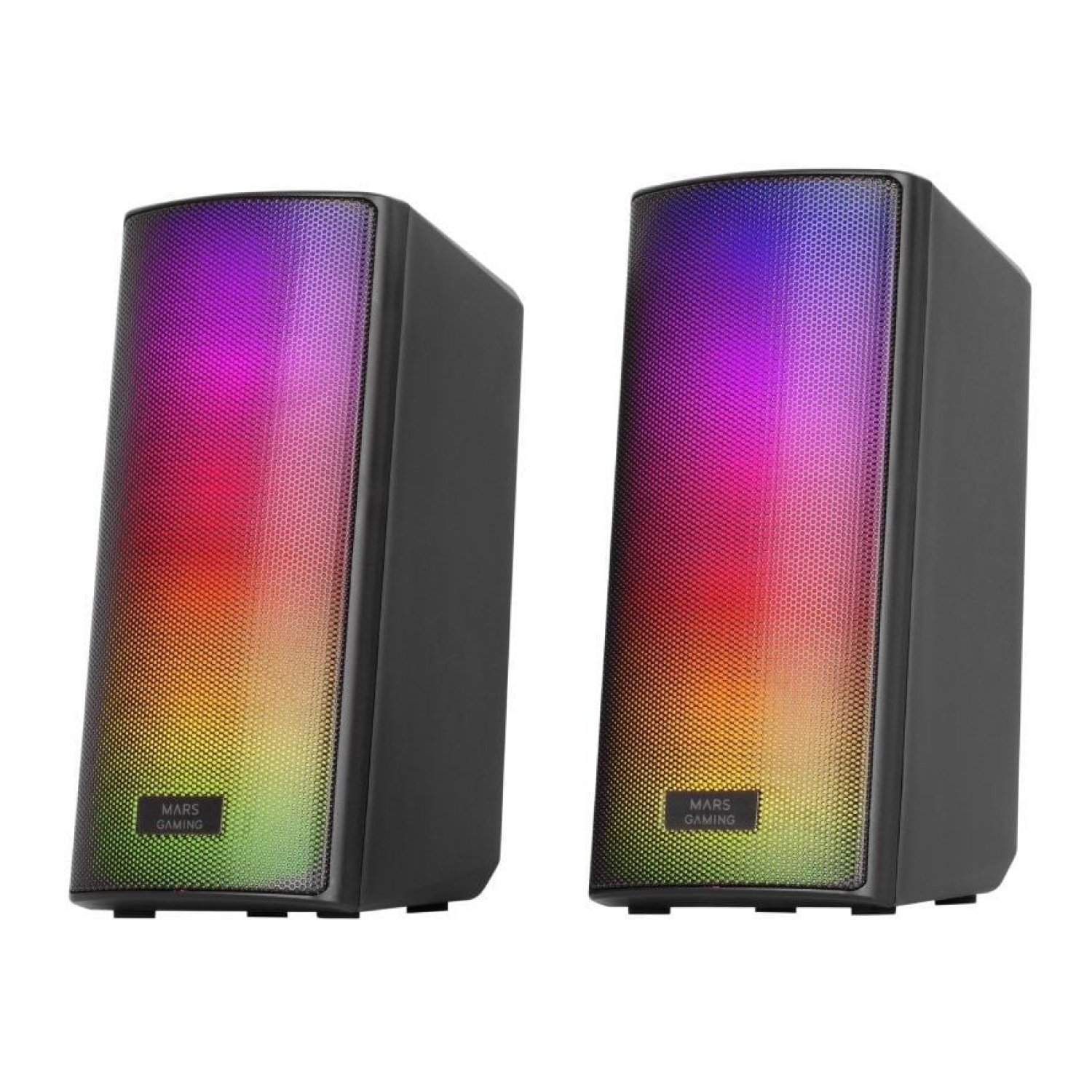 Mars Gaming MSRGB2 · Altavoces Bluetooth 2.0 · 15W · Negros