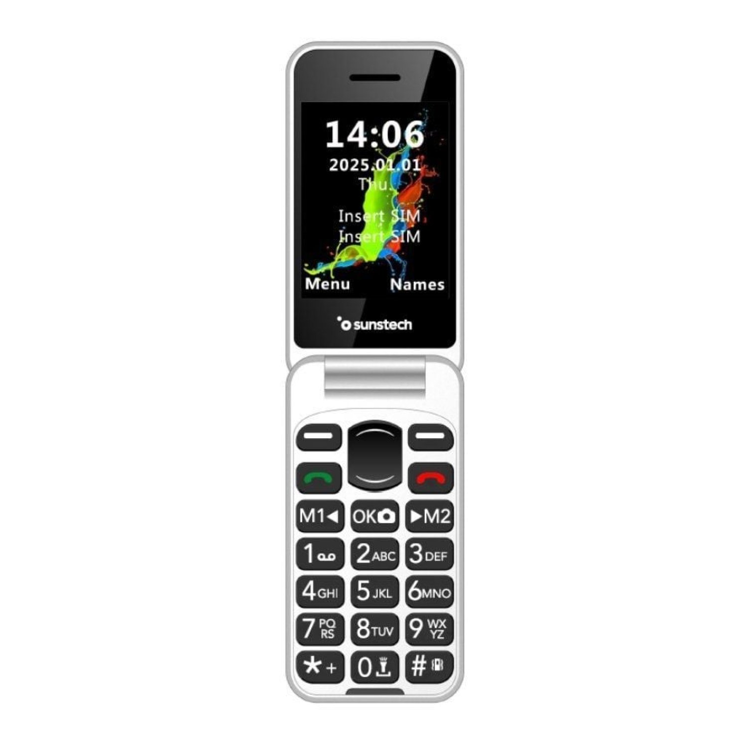 Sunstech CELT26 · Móvil para Mayores · Teclas Grandes · Negro