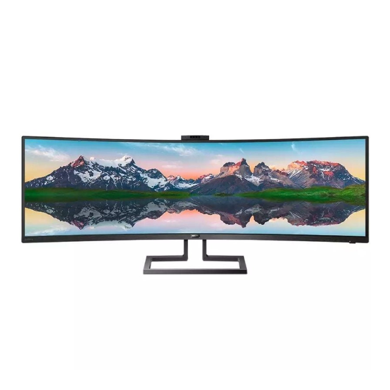 Philips 499P9H · Monitor Ultrapanorámico Curvo · 48,8" Dual QHD · Webcam · Regulable en Altura