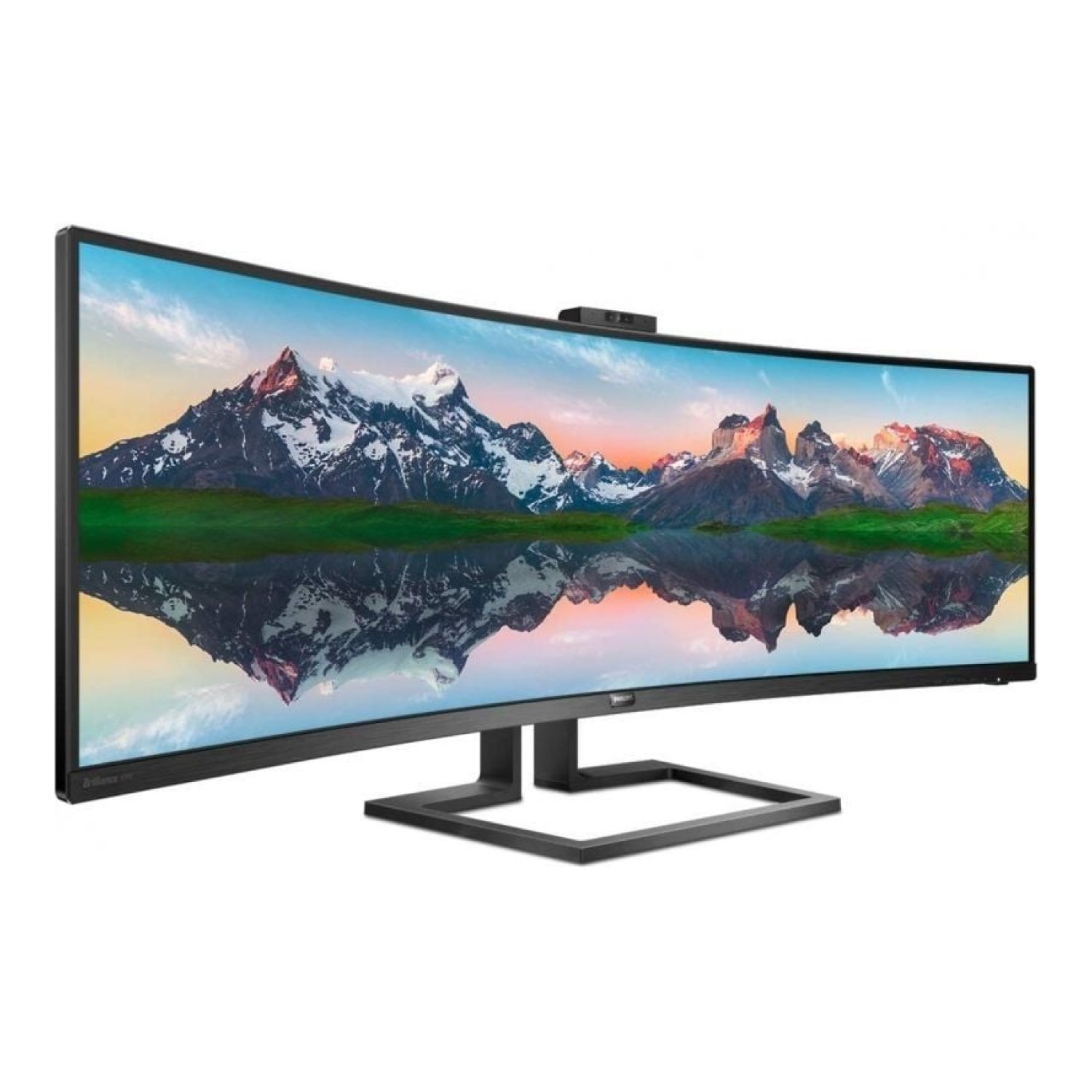 Philips 499P9H · Monitor Ultrapanorámico Curvo · 48,8" Dual QHD · Webcam · Regulable en Altura