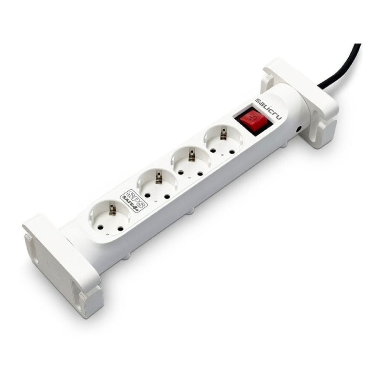 Salicru Safe 4S · 4 Tomas · Cable 1,4m · Blanca · Con Interruptor
