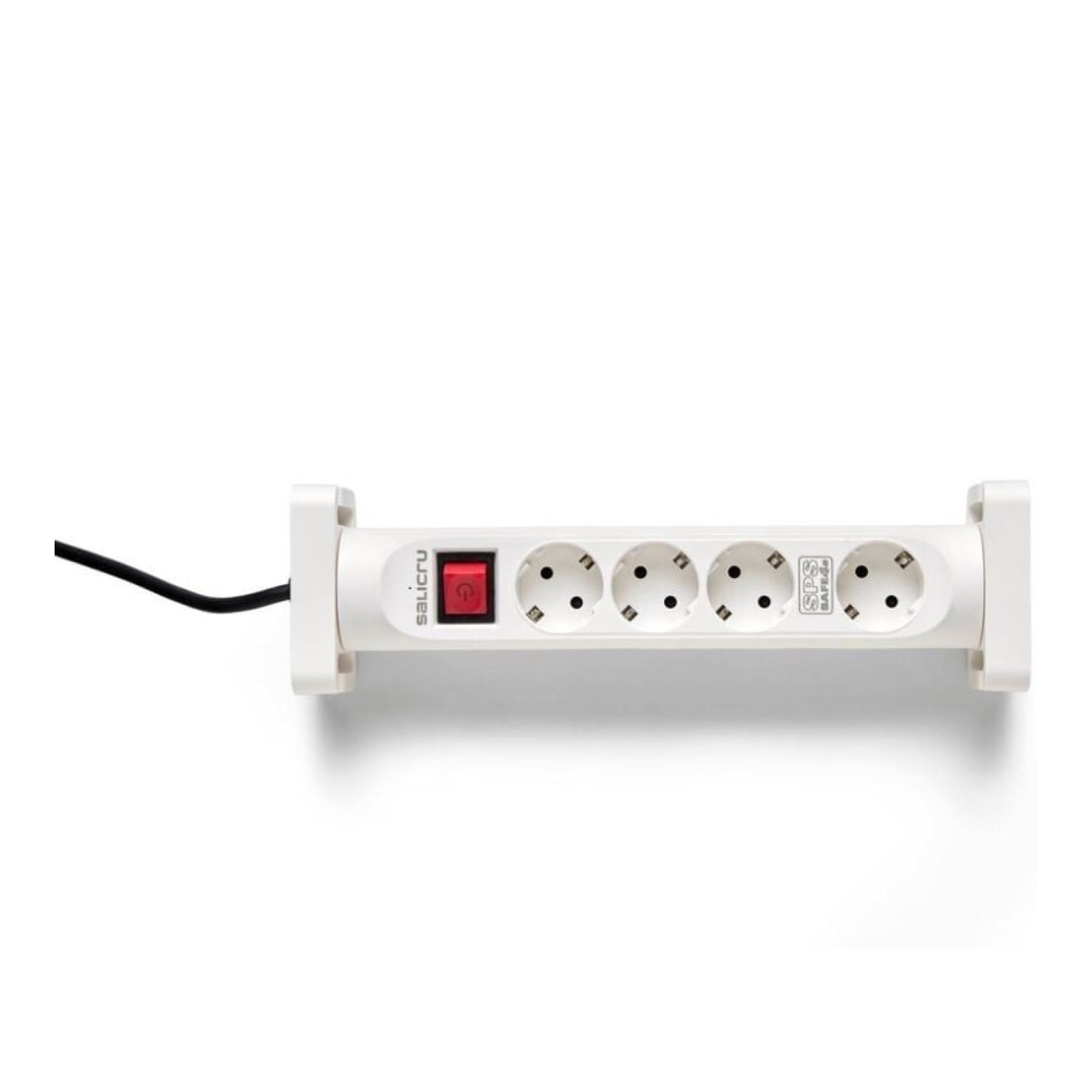 Salicru Safe 4S · 4 Tomas · Cable 1,4m · Blanca · Con Interruptor