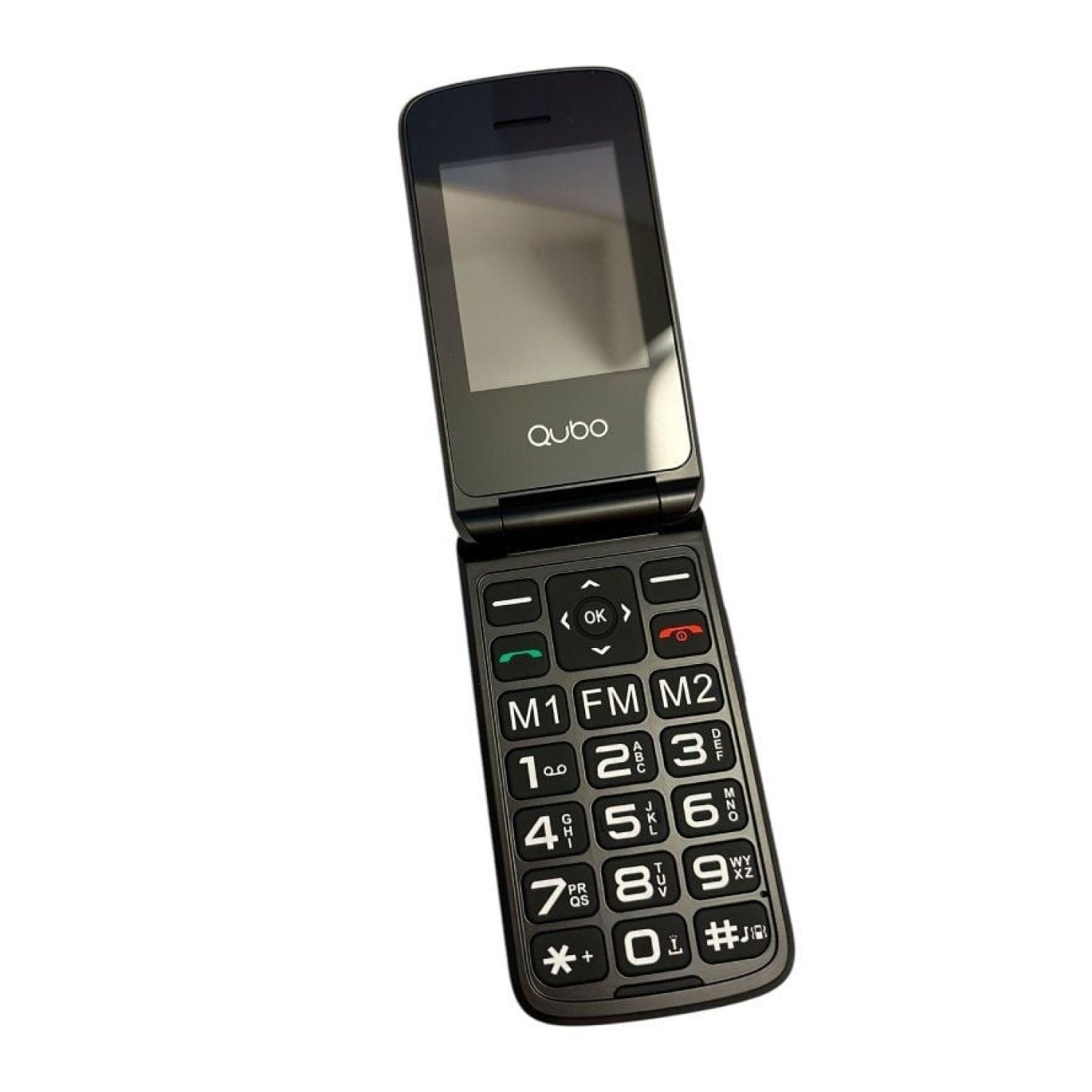 Qubo X-247 · Móvil 4G para Mayores · Pantalla Grande · Negro