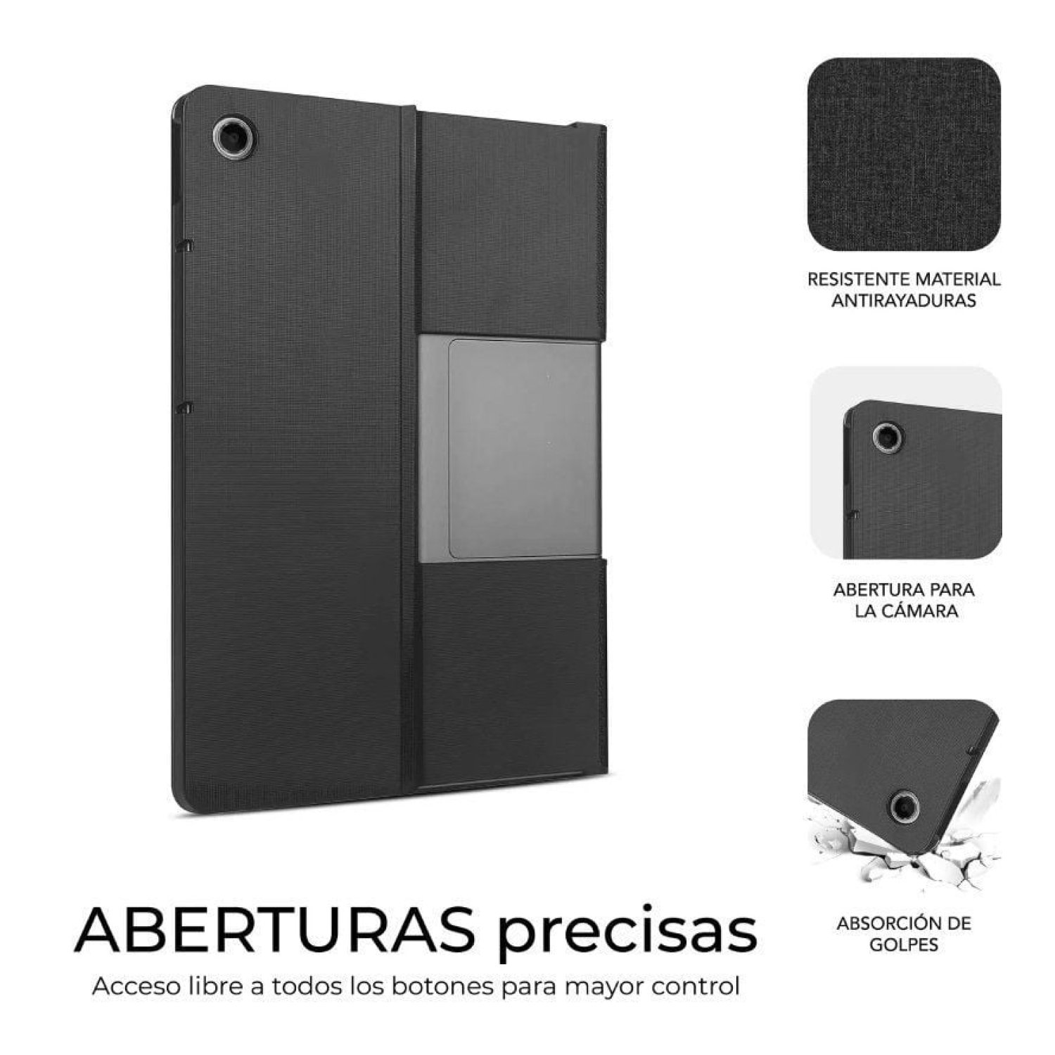 Subblim Shock Case · Funda Lenovo Tab Plus 2025 · 11,5" · Negra