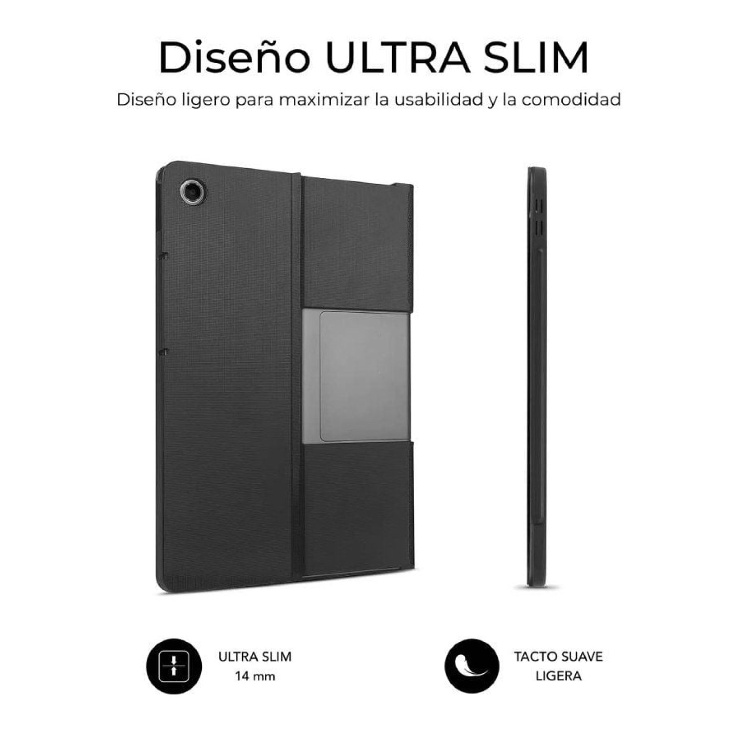 Subblim Shock Case · Funda Lenovo Tab Plus 2025 · 11,5" · Negra