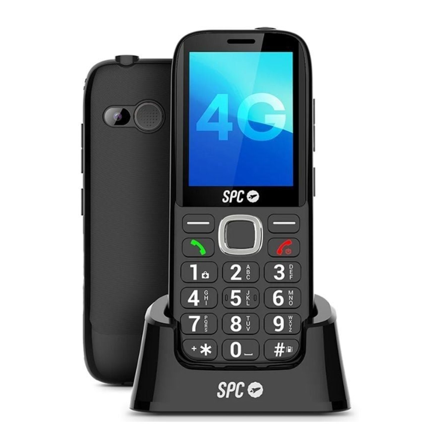 SPC Fortune 2 Max 4G · Móvil para Mayores · Negro