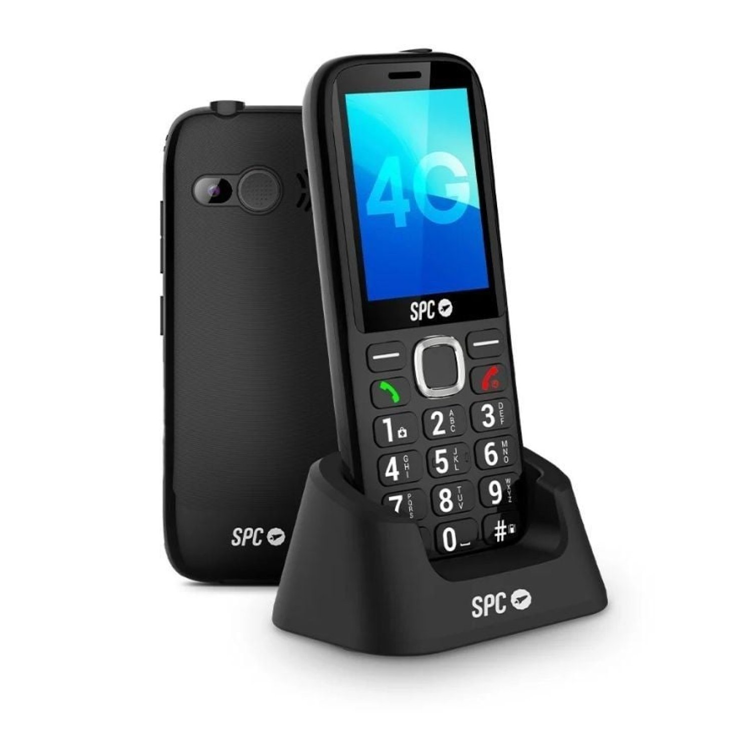 SPC Fortune 2 Max 4G · Móvil para Mayores · Negro