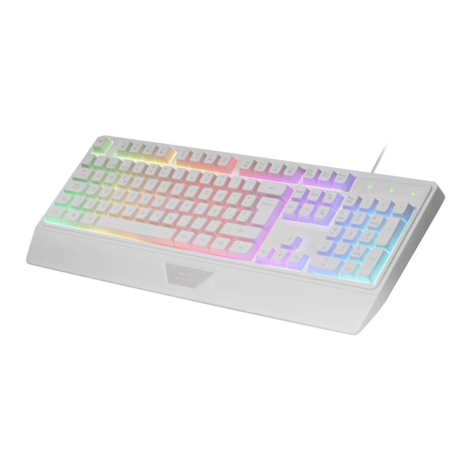 Mars Gaming MK124 · Teclado Gaming Semimecánico · Blanco