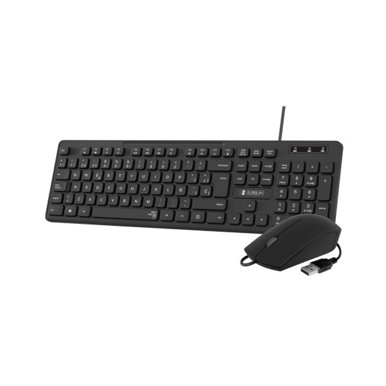 Subblim Combo Business Slim · Teclado + Ratón · Diseño Compacto