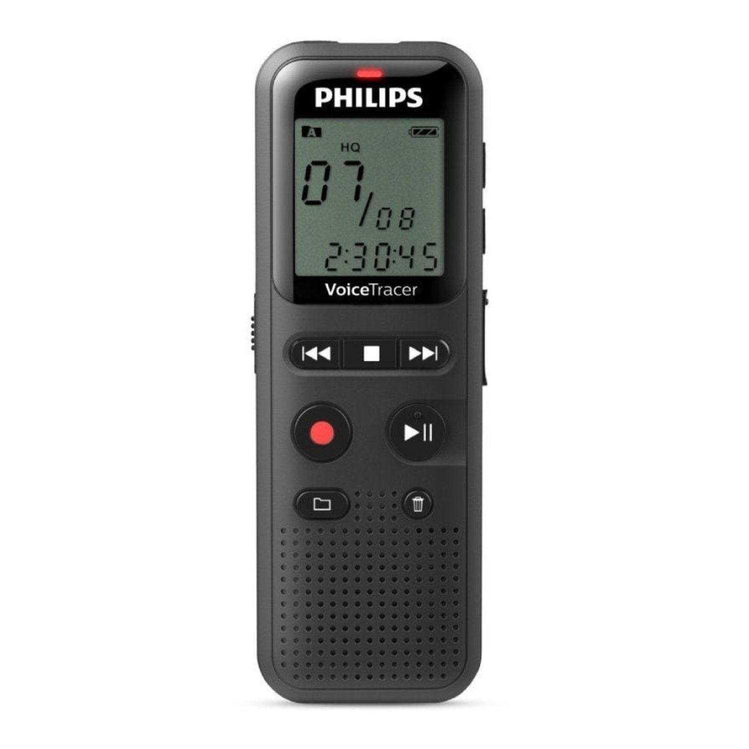 Philips VoiceTracer DVT1160 · Grabadora de Voz · 8 kHz · Negro