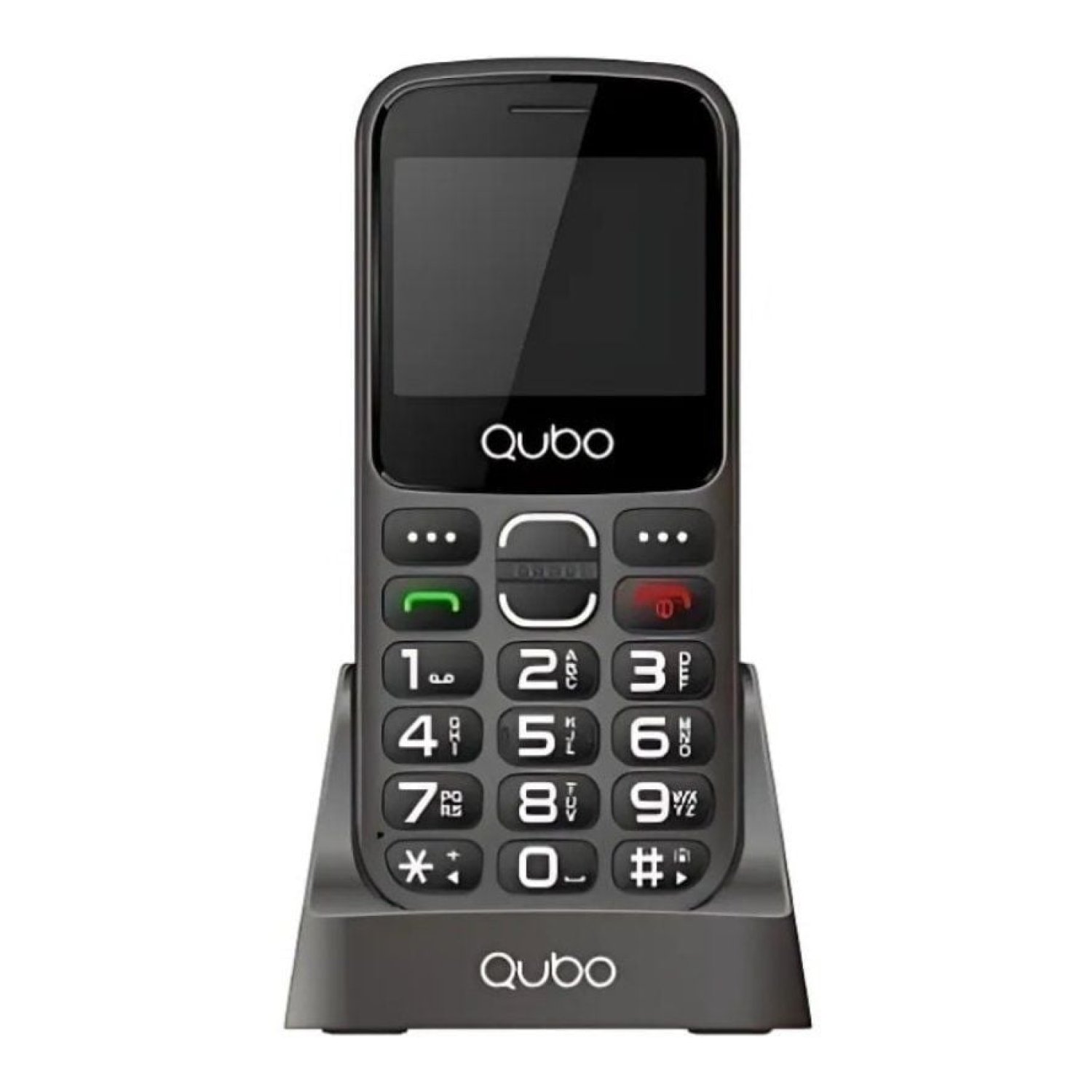 Qubo X-230 · Móvil 4G para Mayores · Negro · Botones Grandes
