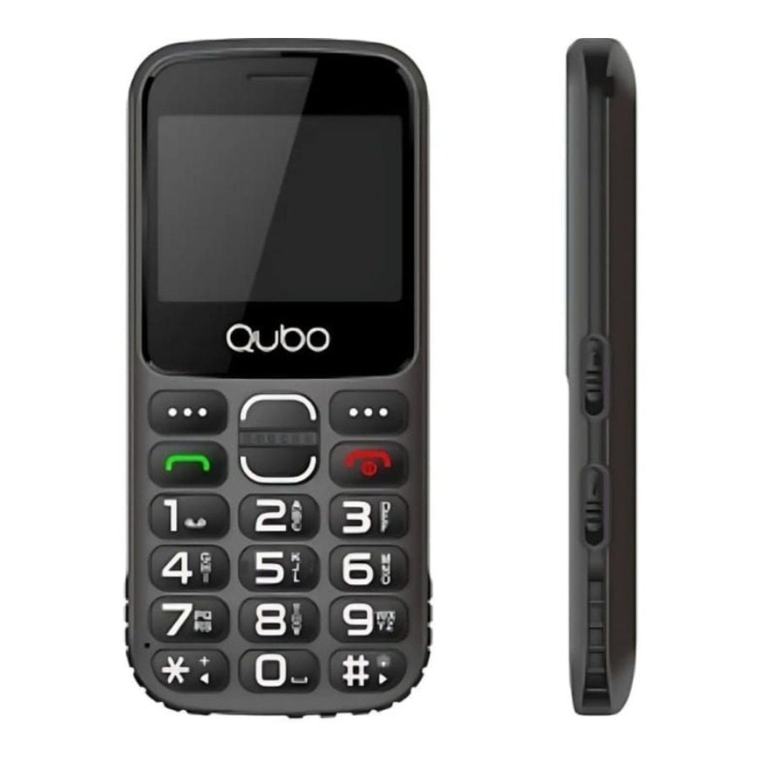 Qubo X-230 · Móvil 4G para Mayores · Negro · Botones Grandes