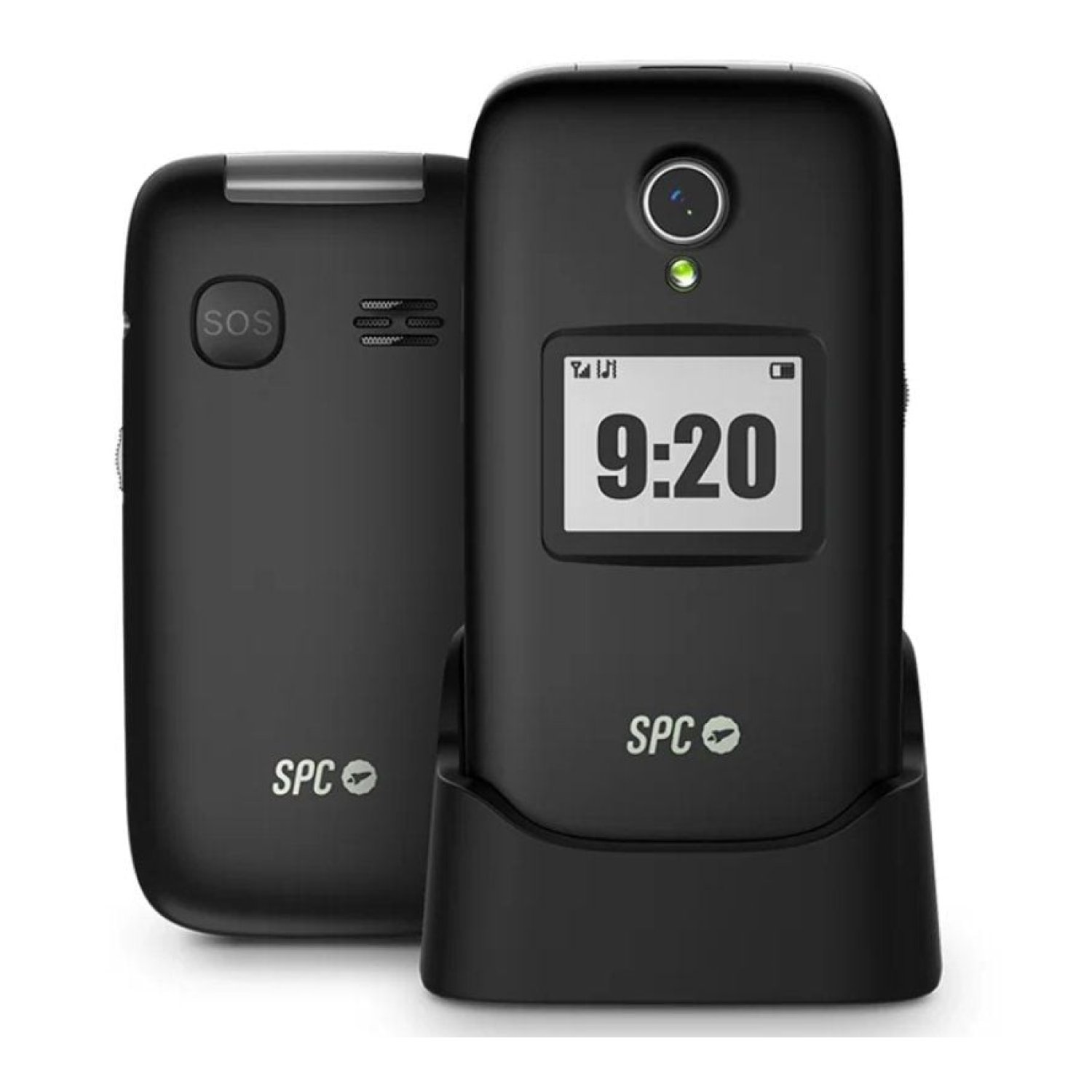 SPC Polaris · Móvil para Mayores · 4G · Negro