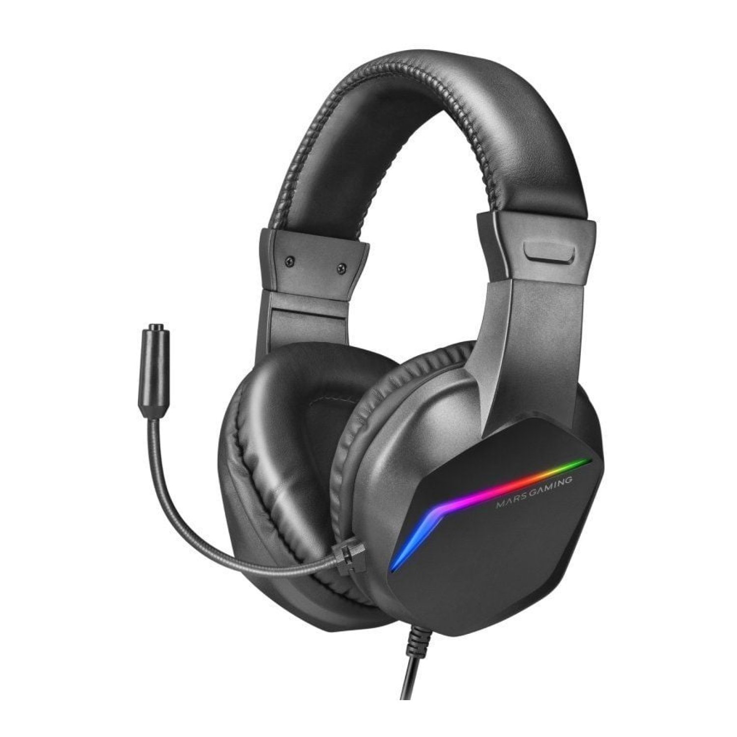 Mars Gaming MH122 · Auriculares Gaming · Micrófono · Jack 3.5 · Negros