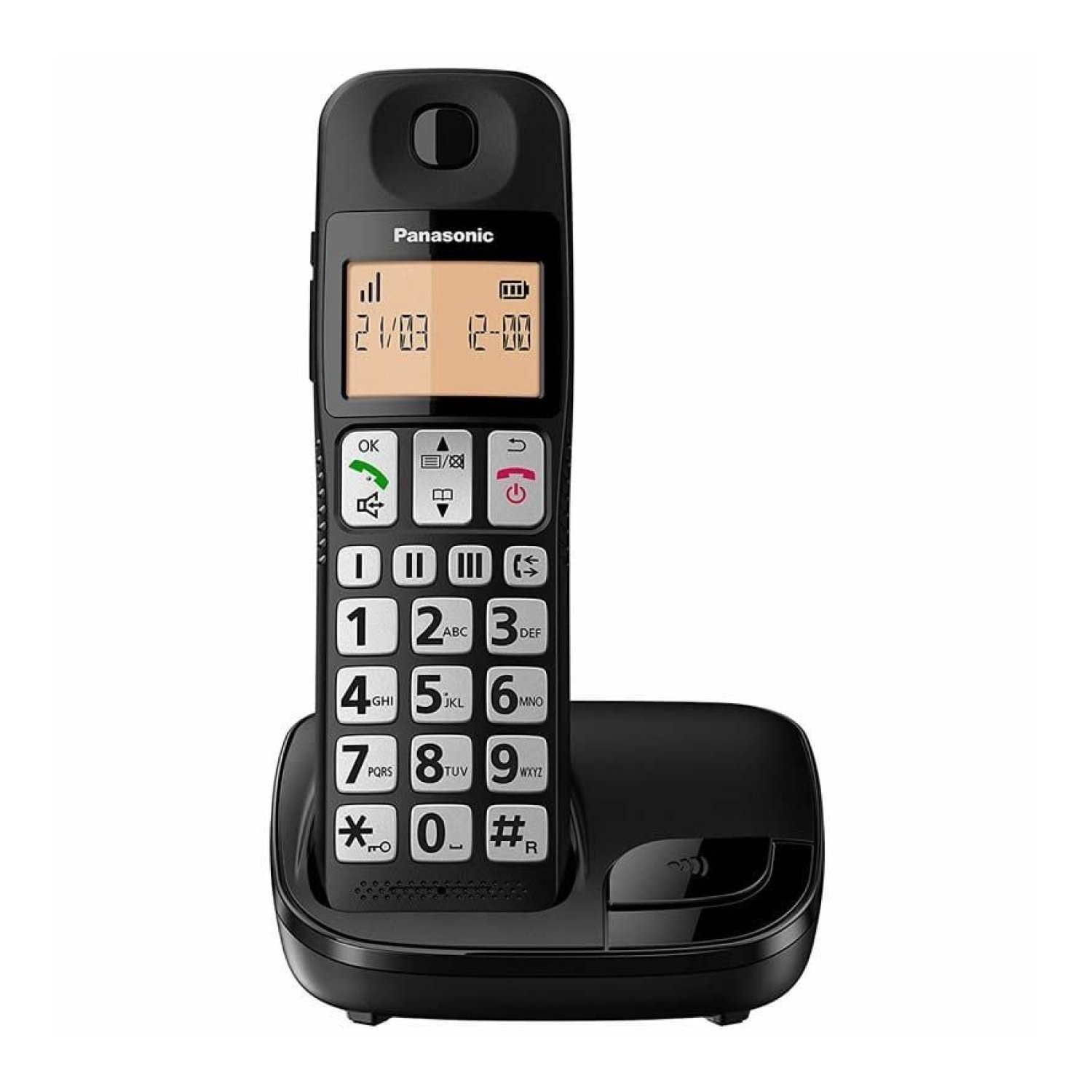Panasonic KX-TGE310SP · Teléfono Inalámbrico · Negro