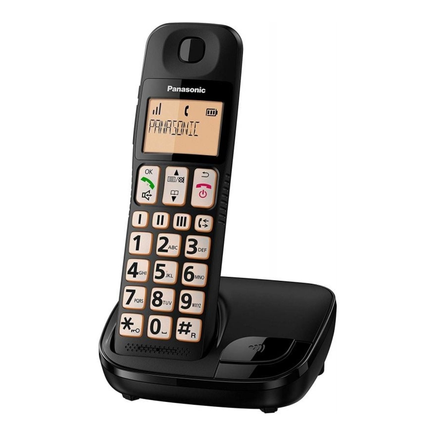 Panasonic KX-TGE310SP · Teléfono Inalámbrico · Negro