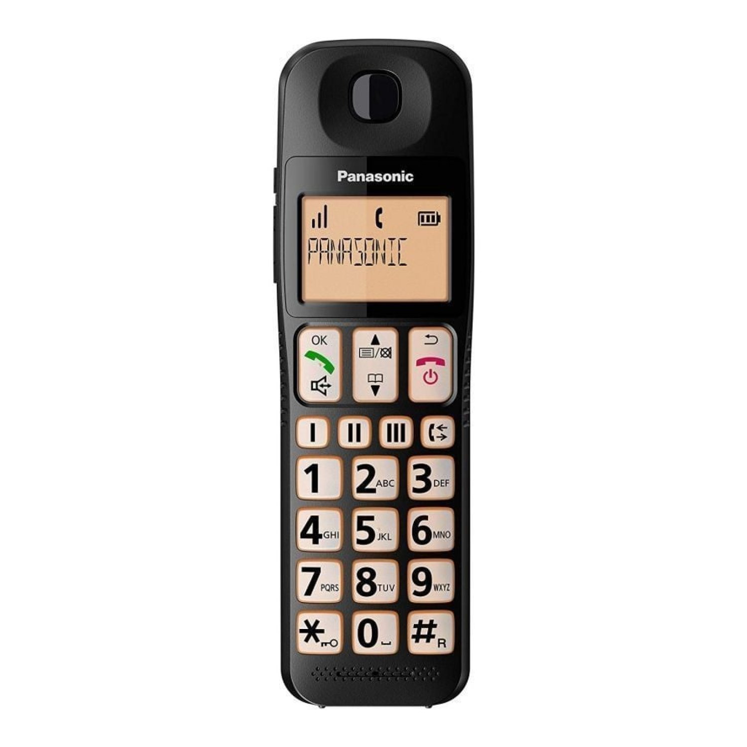 Panasonic KX-TGE310SP · Teléfono Inalámbrico · Negro