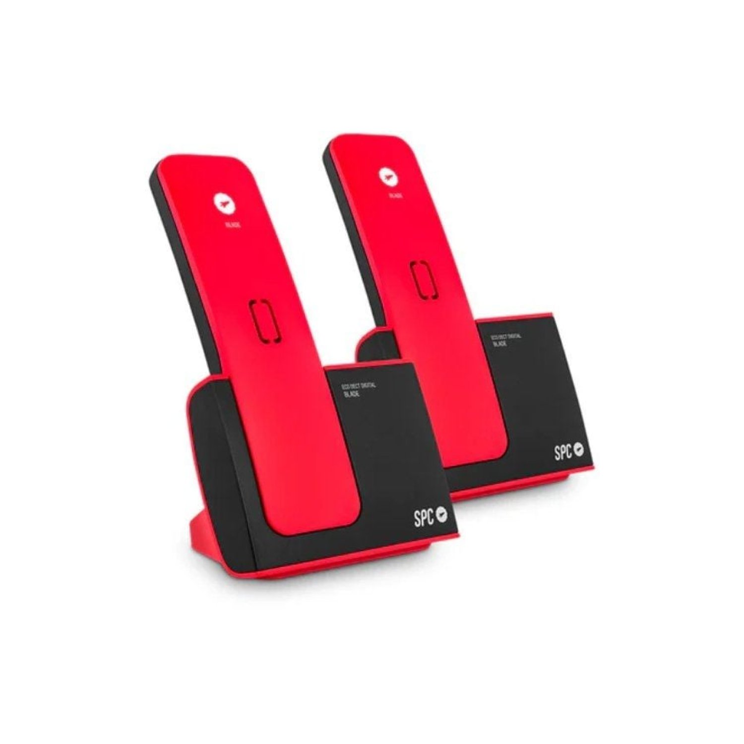 SPC Blade · Teléfono Inalámbrico · Pack Dúo · Rojo y Negro
