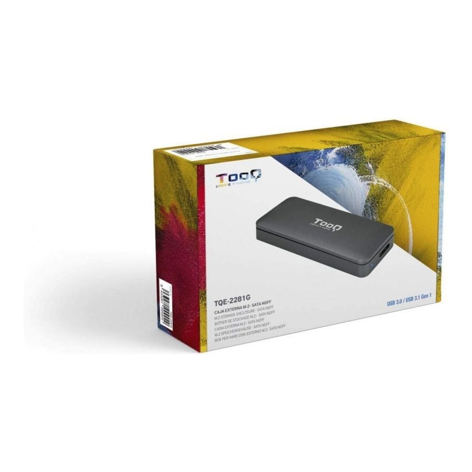 TooQ Caja Externa SSD M.2 SATA · USB 3.0 · Sin tornillos