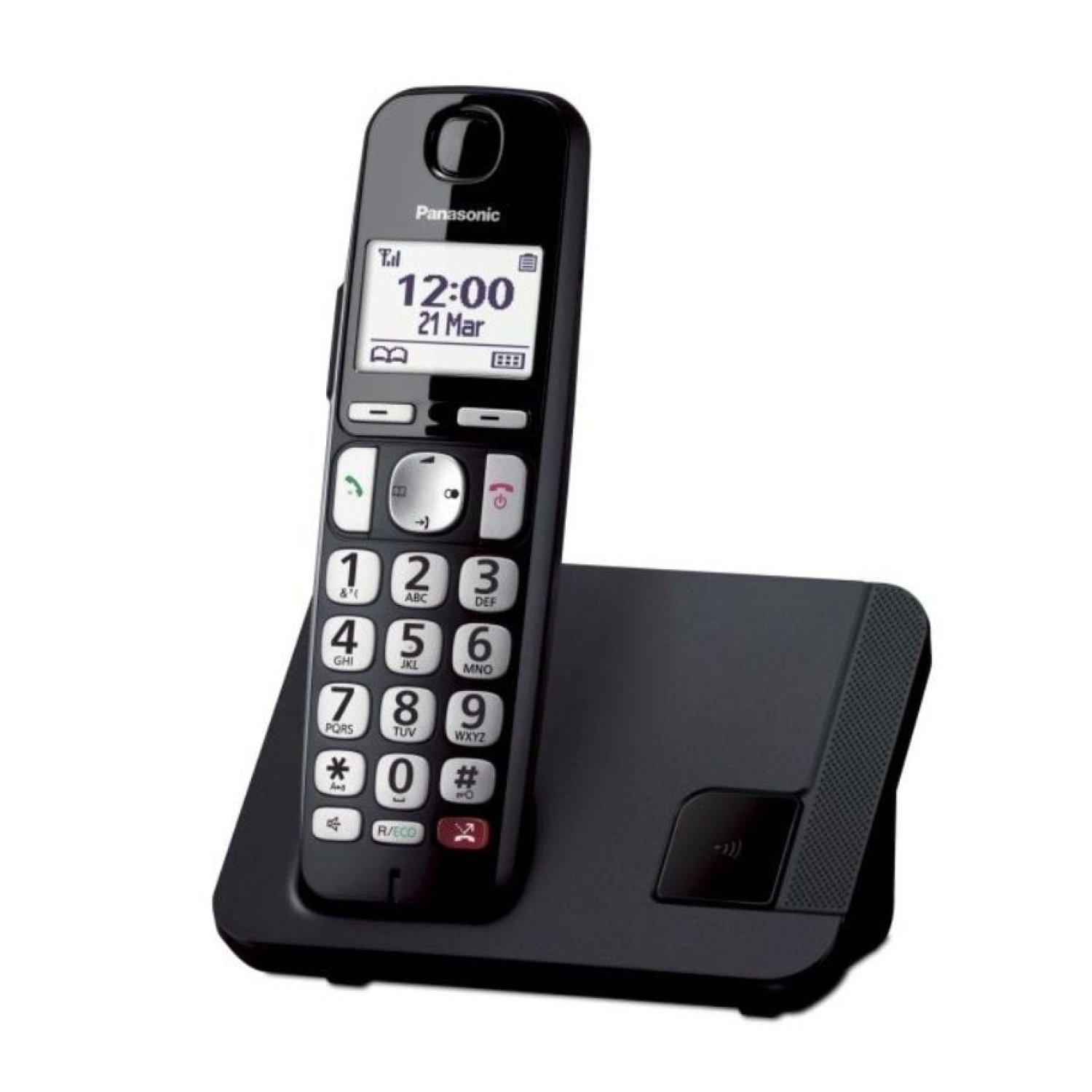 Panasonic KX-TGE250SPB · Teléfono Inalámbrico · Negro