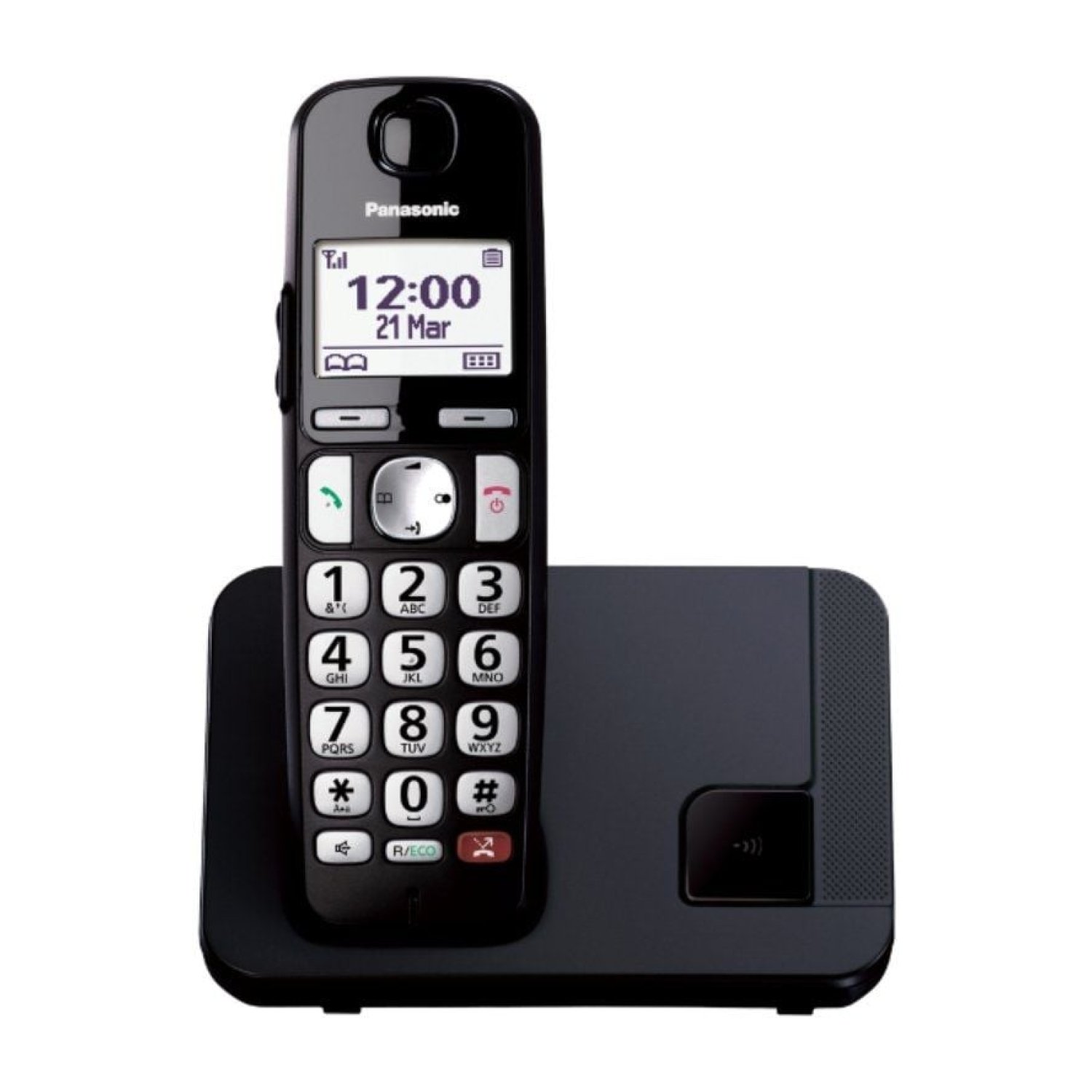 Panasonic KX-TGE250SPB · Teléfono Inalámbrico · Negro