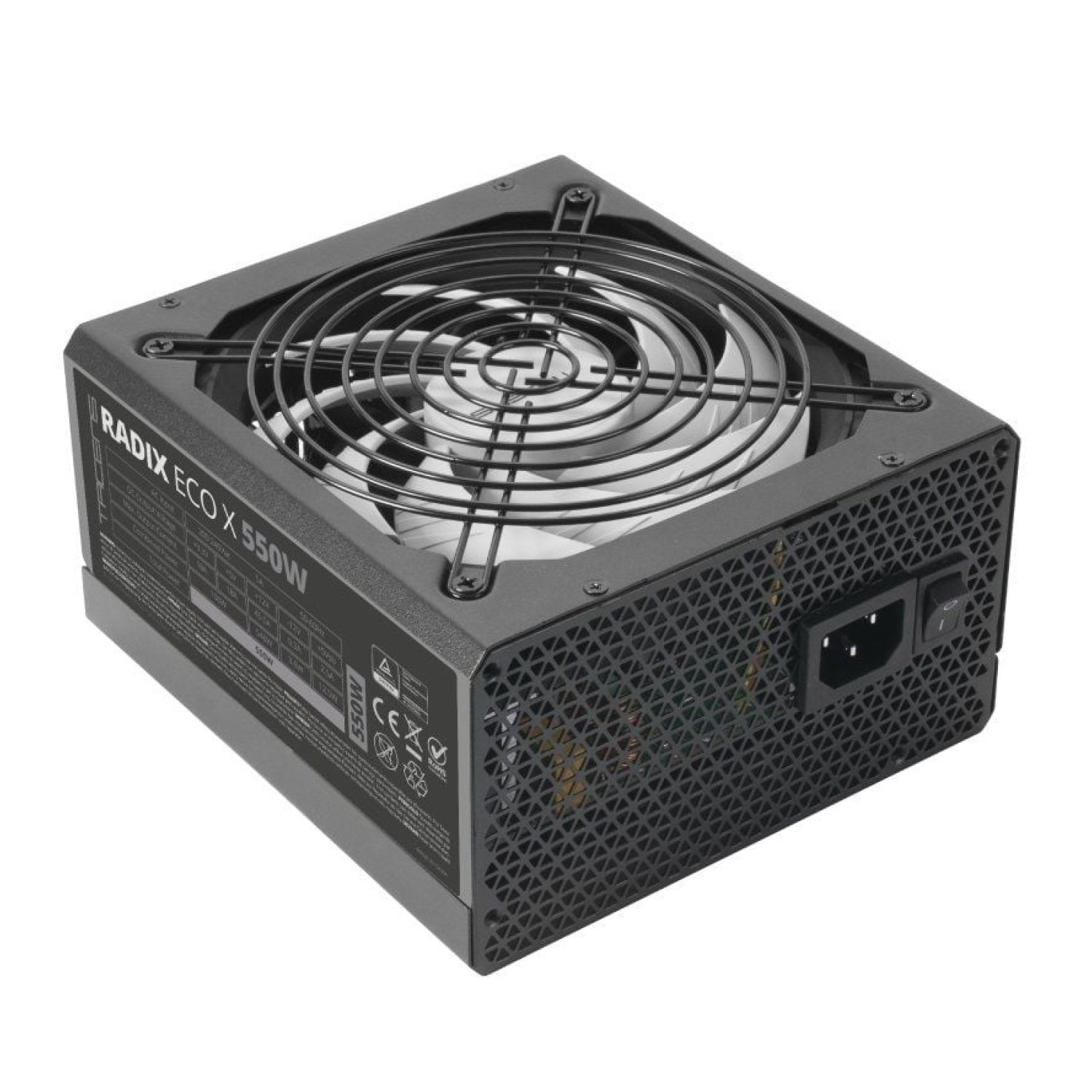 Tacens Radix Eco X · 550W · Ventilador 14cm · Eficiencia Certificada