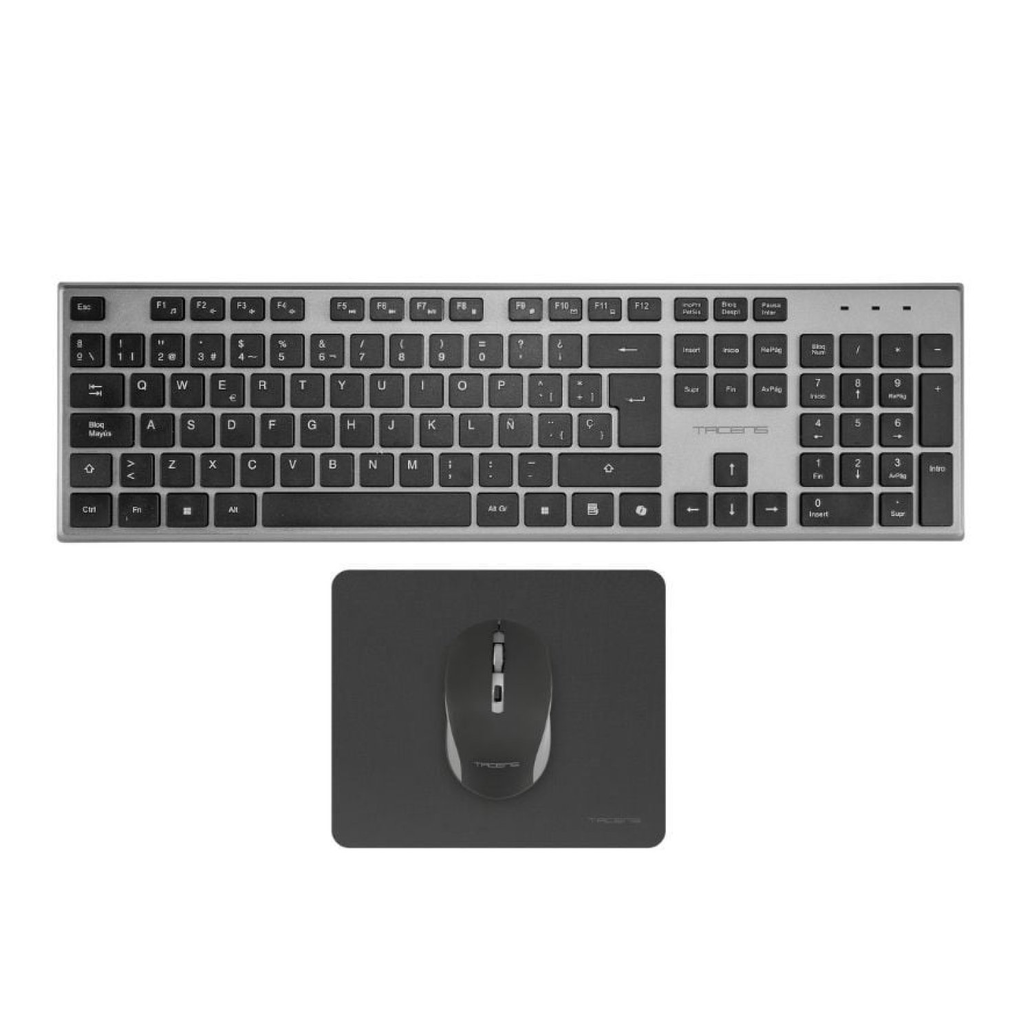 Tacens Zenith · Pack Gaming · Teclado + Ratón Inalámbrico + Alfombrilla