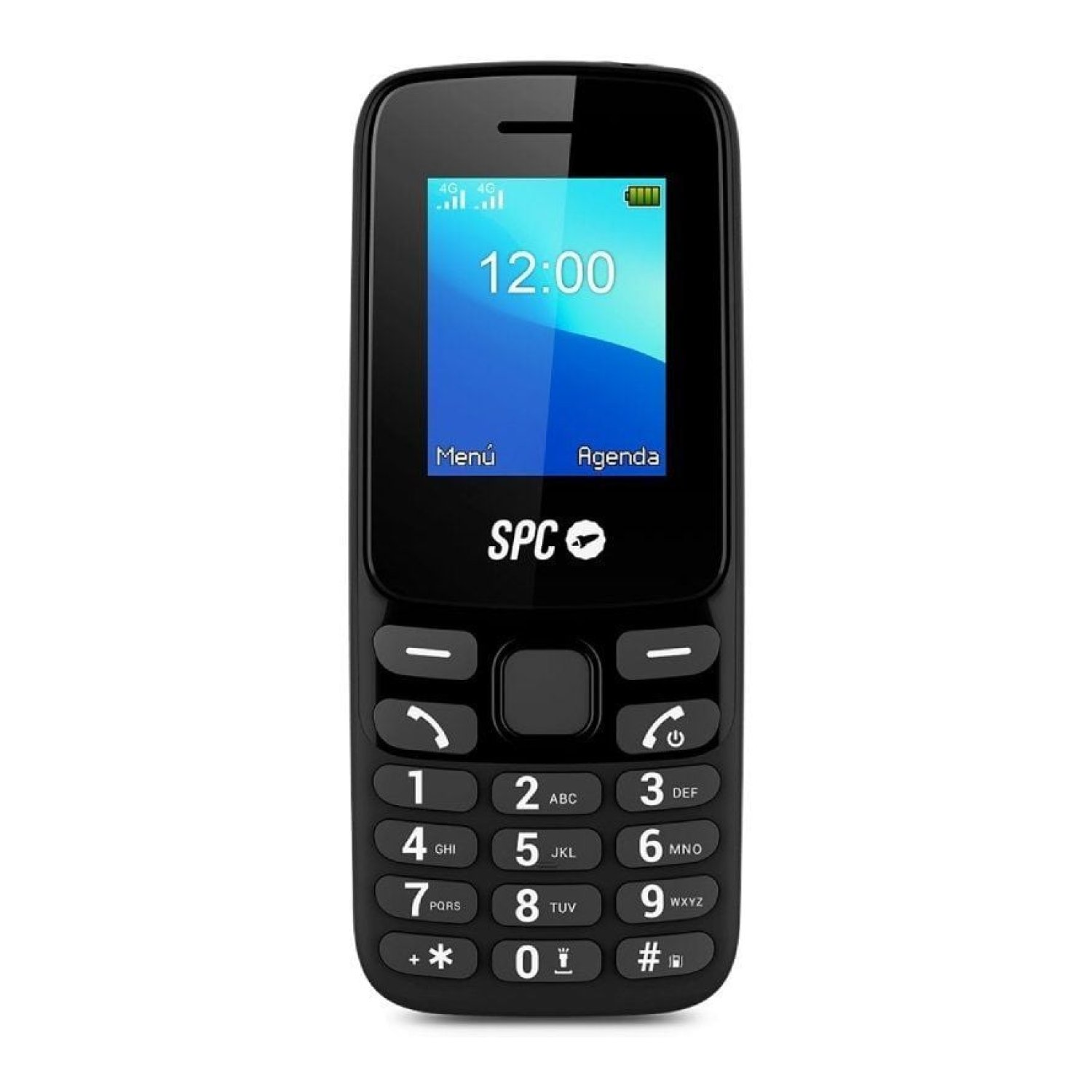 SPC Talk 2 · Teléfono 4G para Mayores · Negro · Pantalla Grande