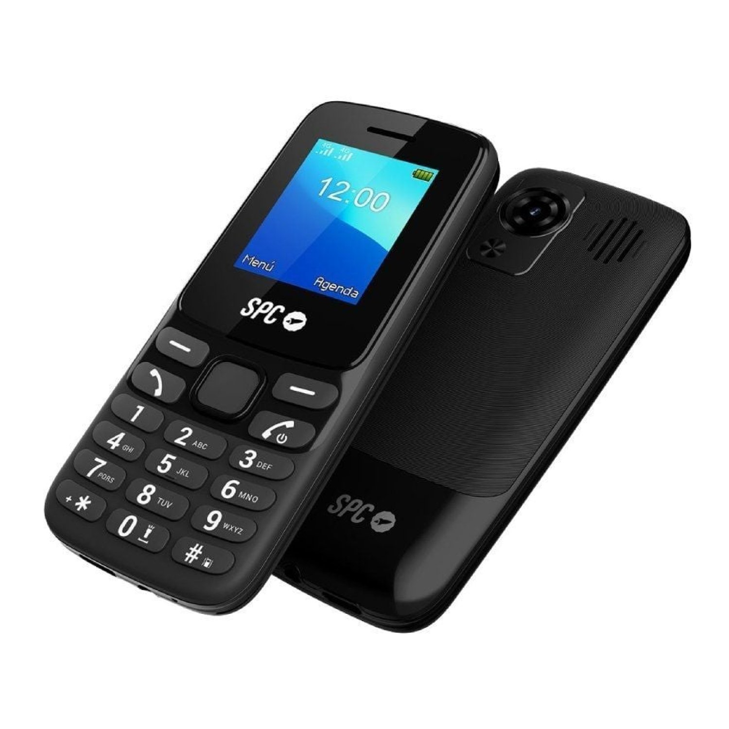 SPC Talk 2 · Teléfono 4G para Mayores · Negro · Pantalla Grande