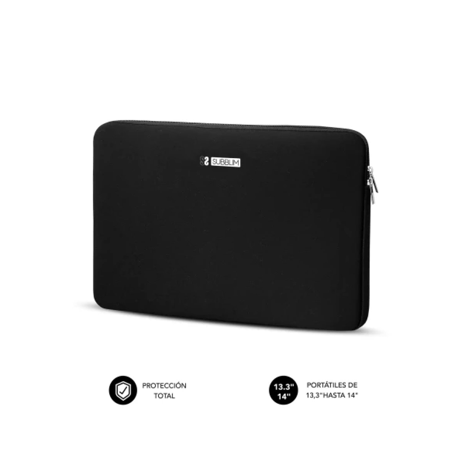 Subblim Business Laptop Sleeve · Funda Neopreno · hasta 15,6" · Negra