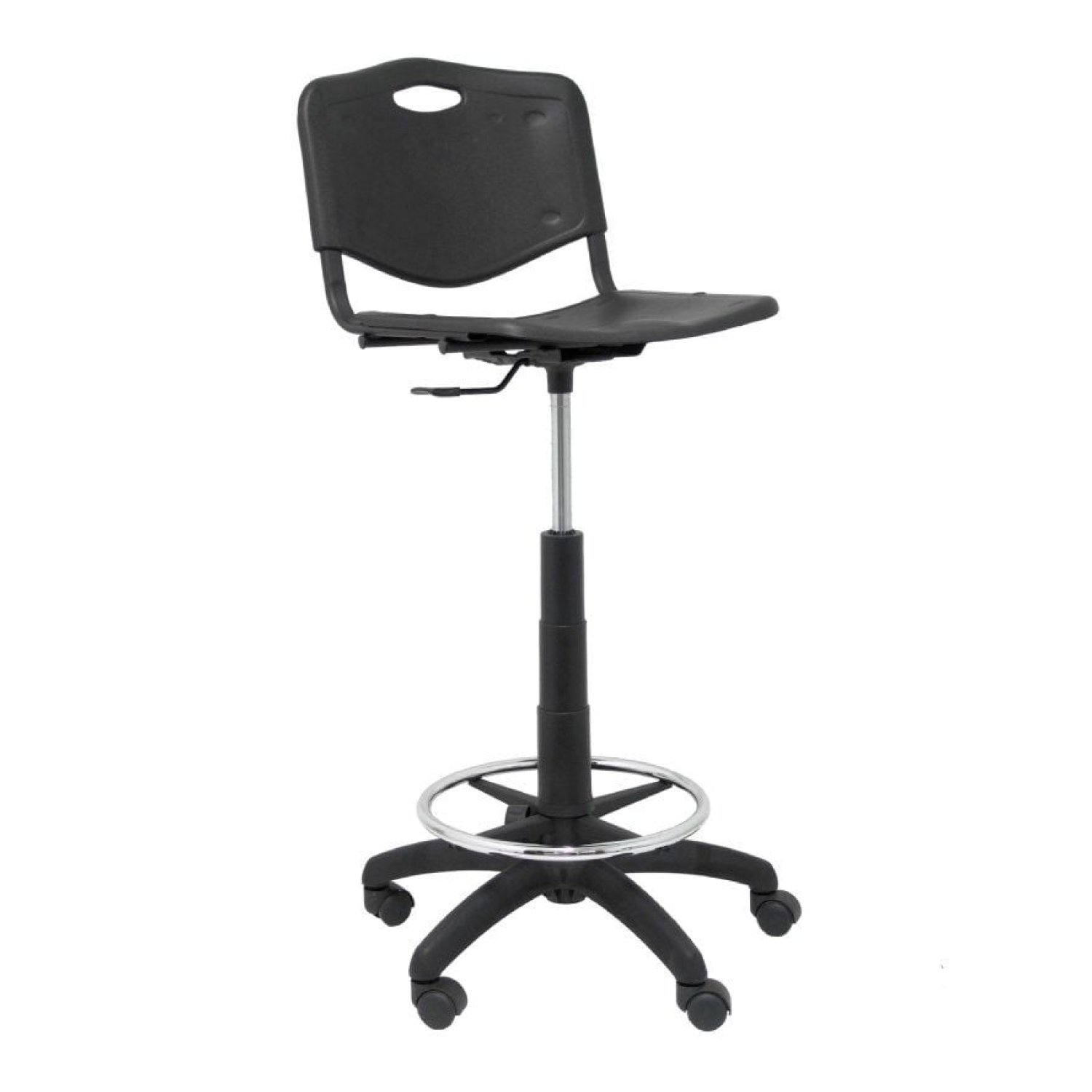 Piqueras y Crespo Robledo · Taburete Oficina · PVC · Negro