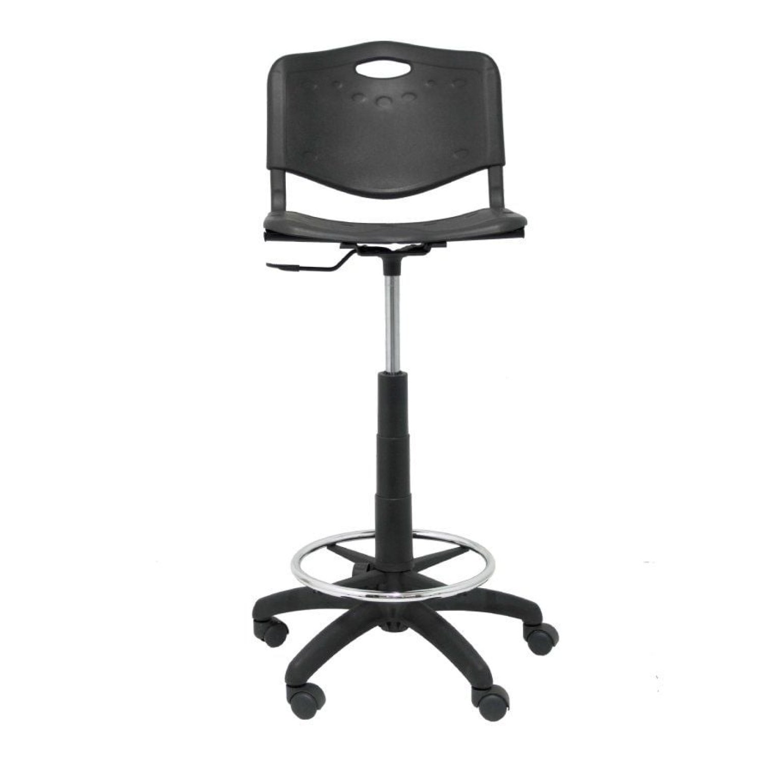 Piqueras y Crespo Robledo · Taburete Oficina · PVC · Negro