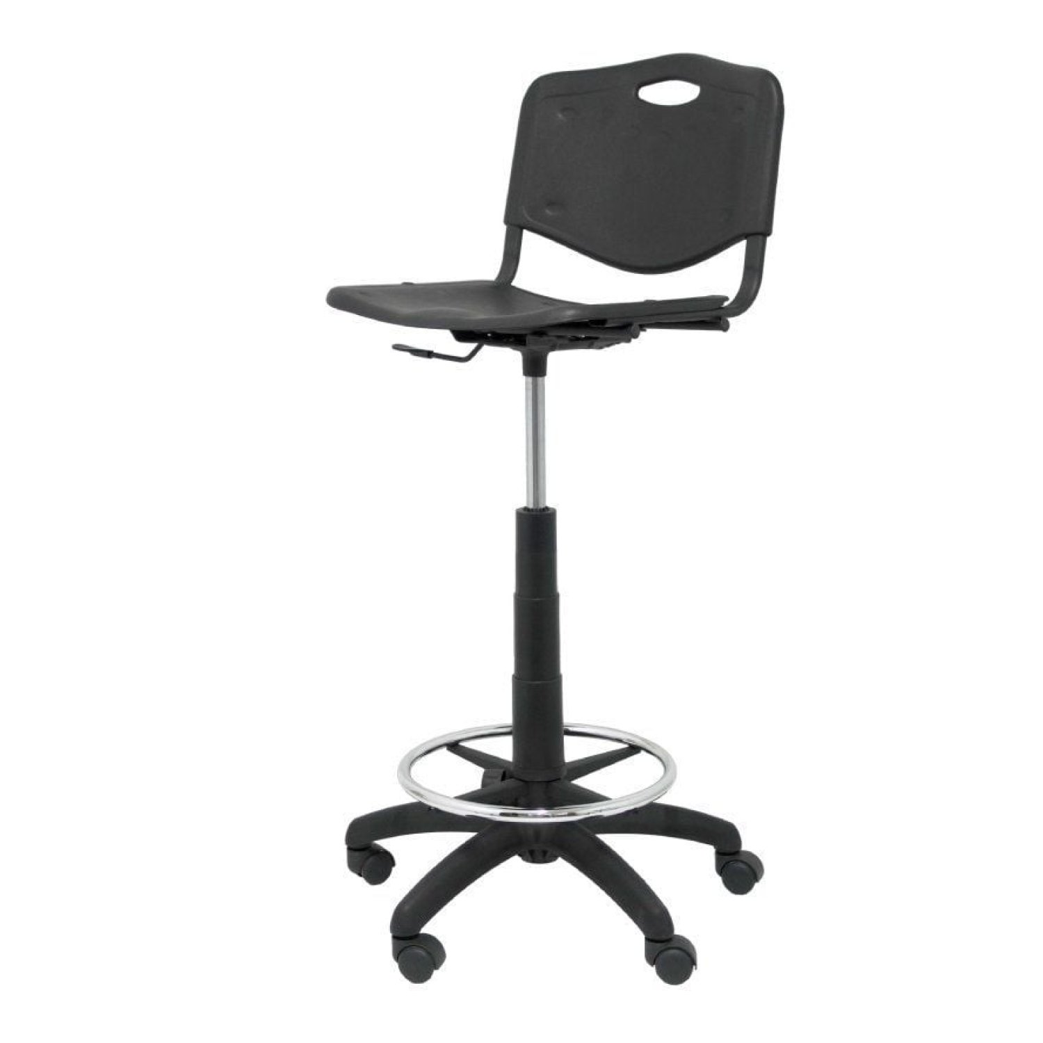 Piqueras y Crespo Robledo · Taburete Oficina · PVC · Negro