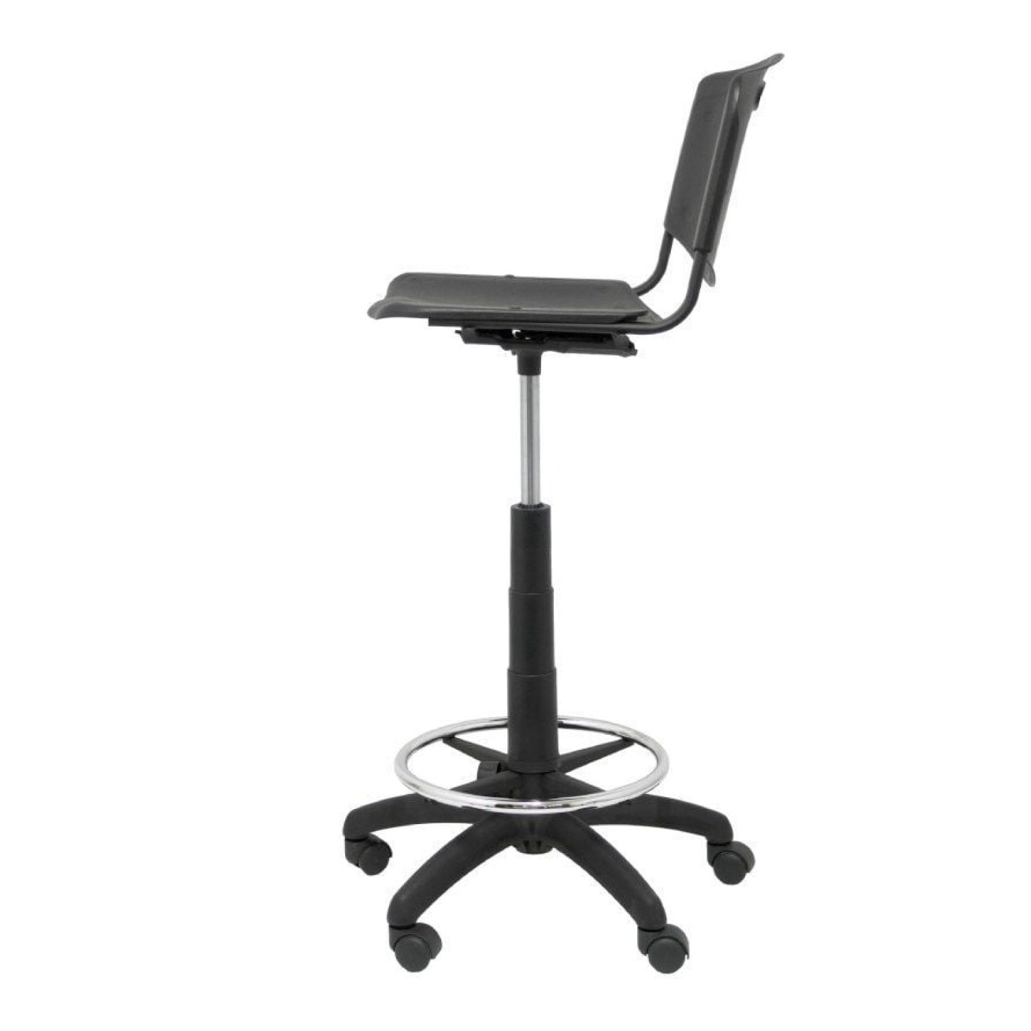 Piqueras y Crespo Robledo · Taburete Oficina · PVC · Negro