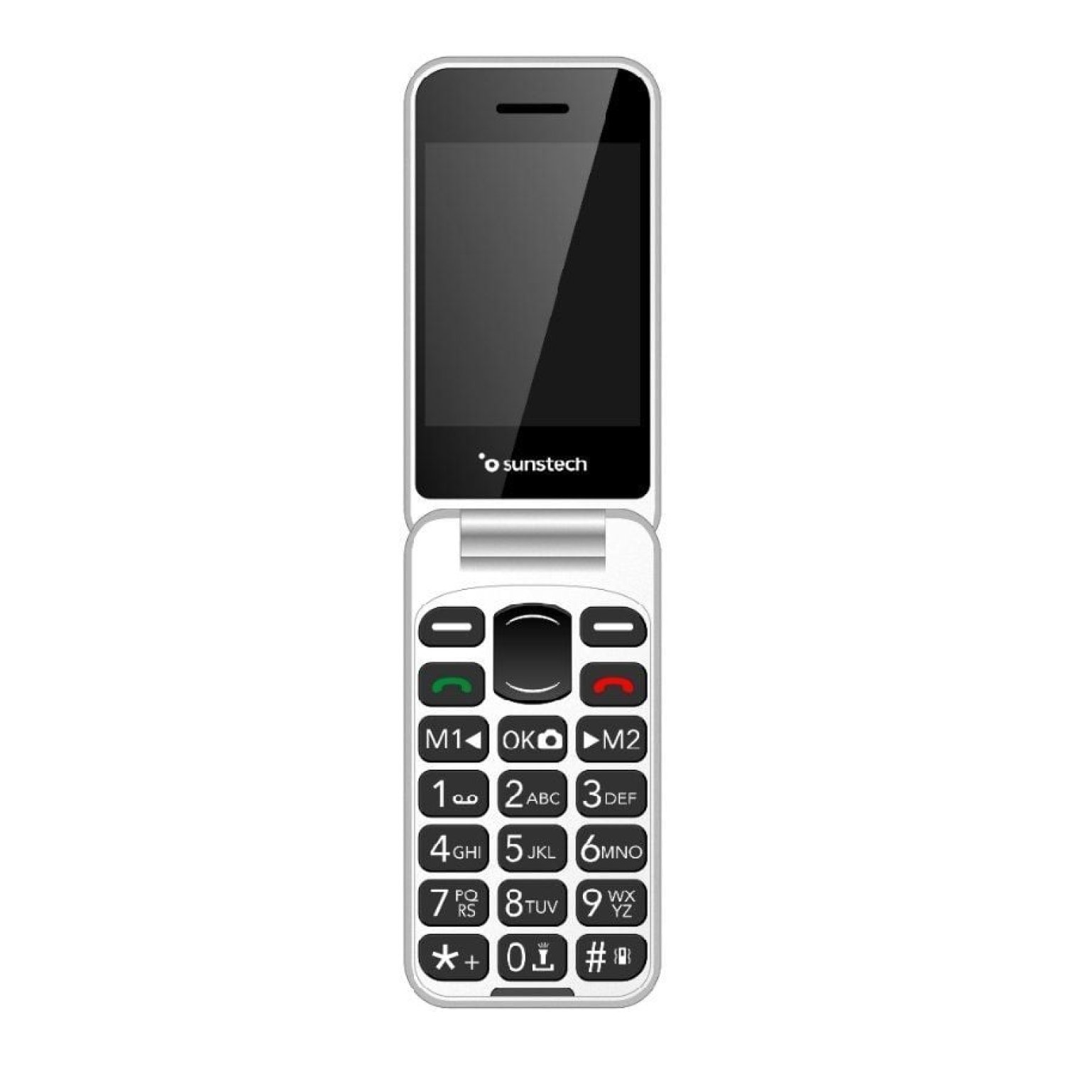 Sunstech Celt25 · Teléfono Móvil Seniors · Pantalla 2,4" · Botones Grandes · Negro