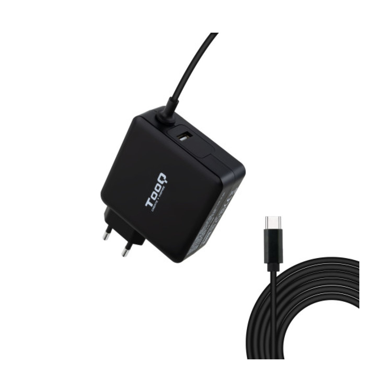 TooQ Cargador USB-C · 65W · 1x USB · 5-20V · Automático