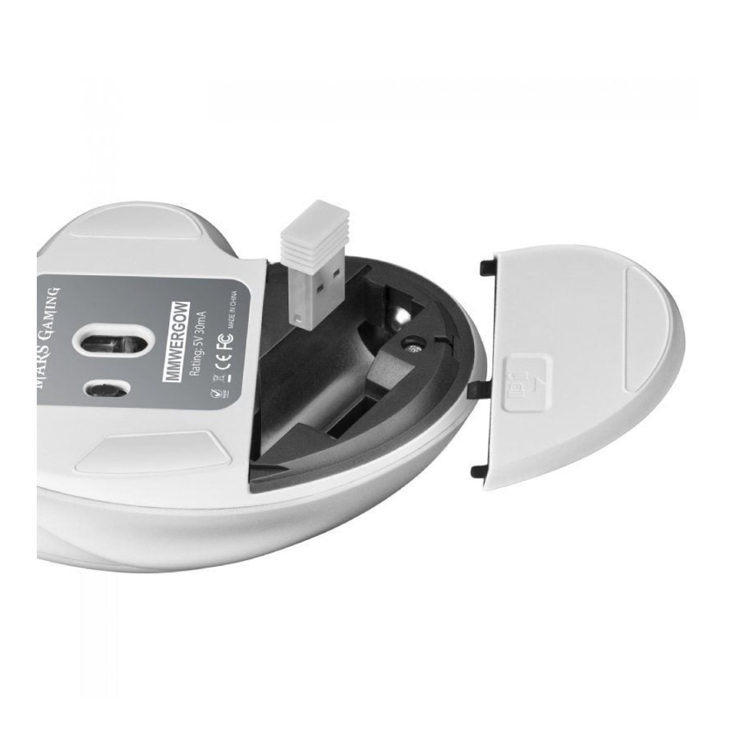Mars Gaming MMWERGO · Ratón Inalámbrico · 3200 DPI · Blanco