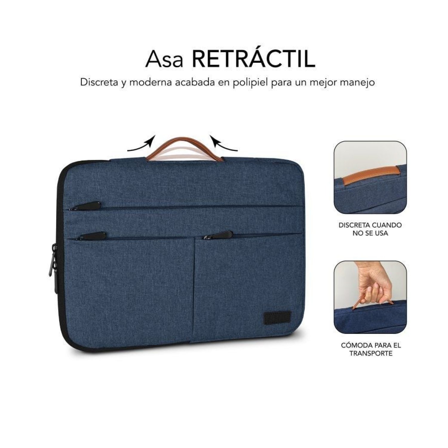 Subblim Air Padding 360 Sleeve · Funda Portátil 14" · Protección 360° · Azul