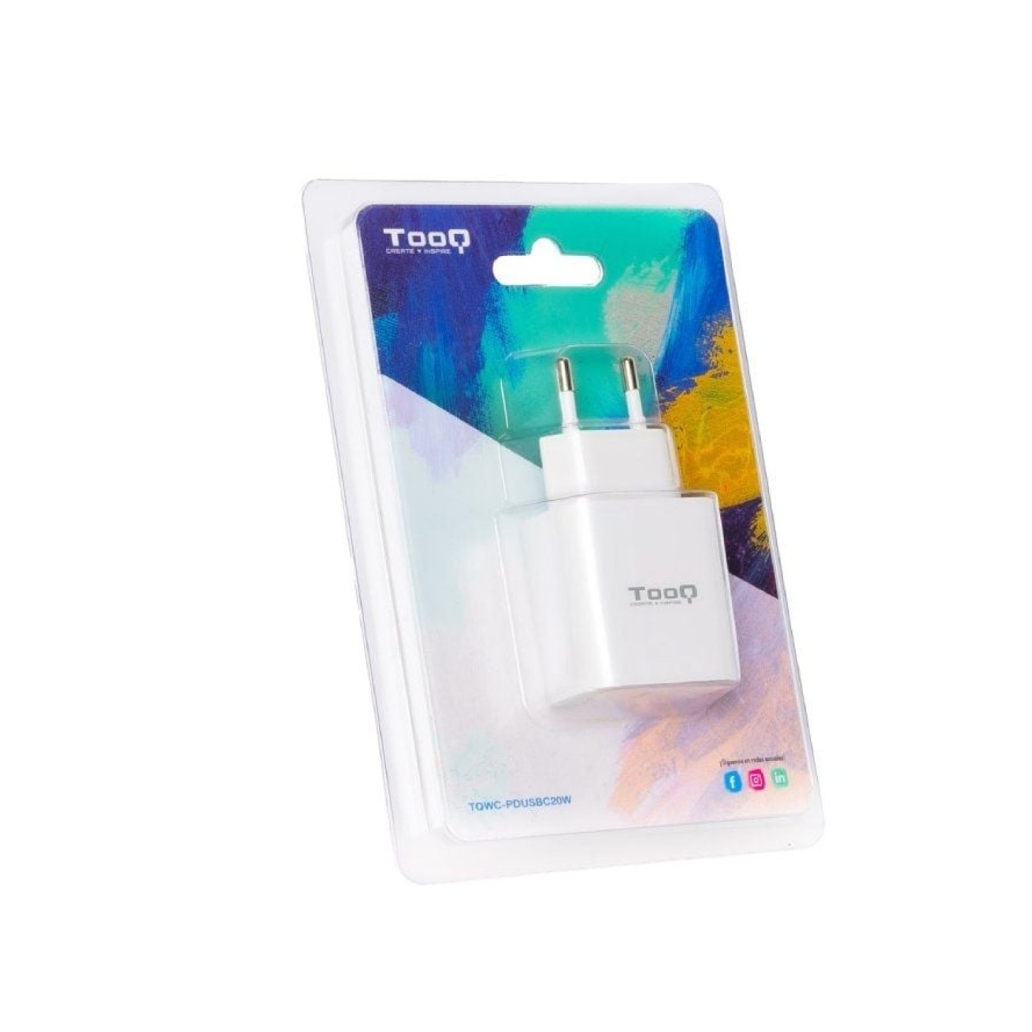 TooQ Cargador de Pared · USB-C · 20W