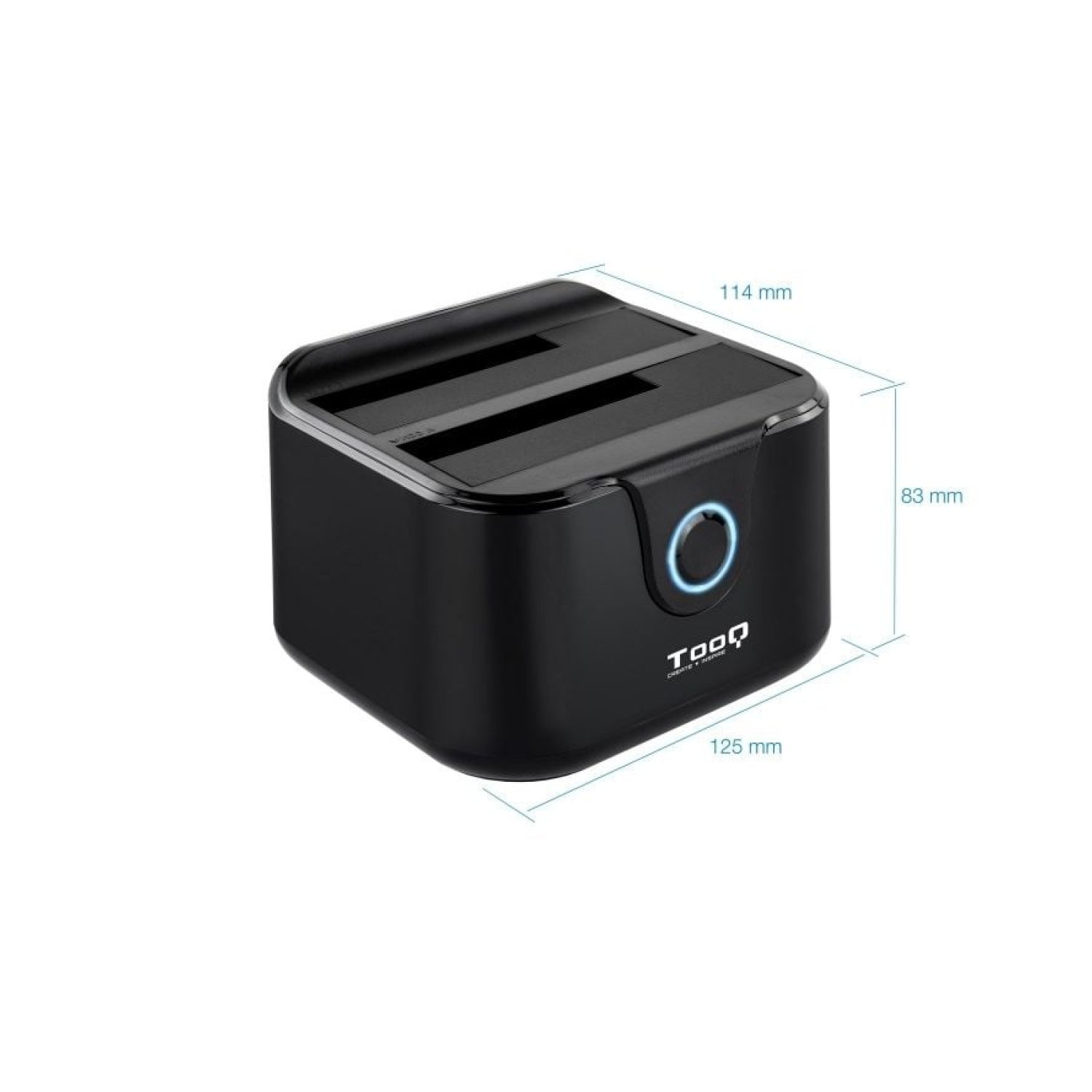 TooQ TQDS-802B · Docking Station · 2 Bahías · USB 3.0